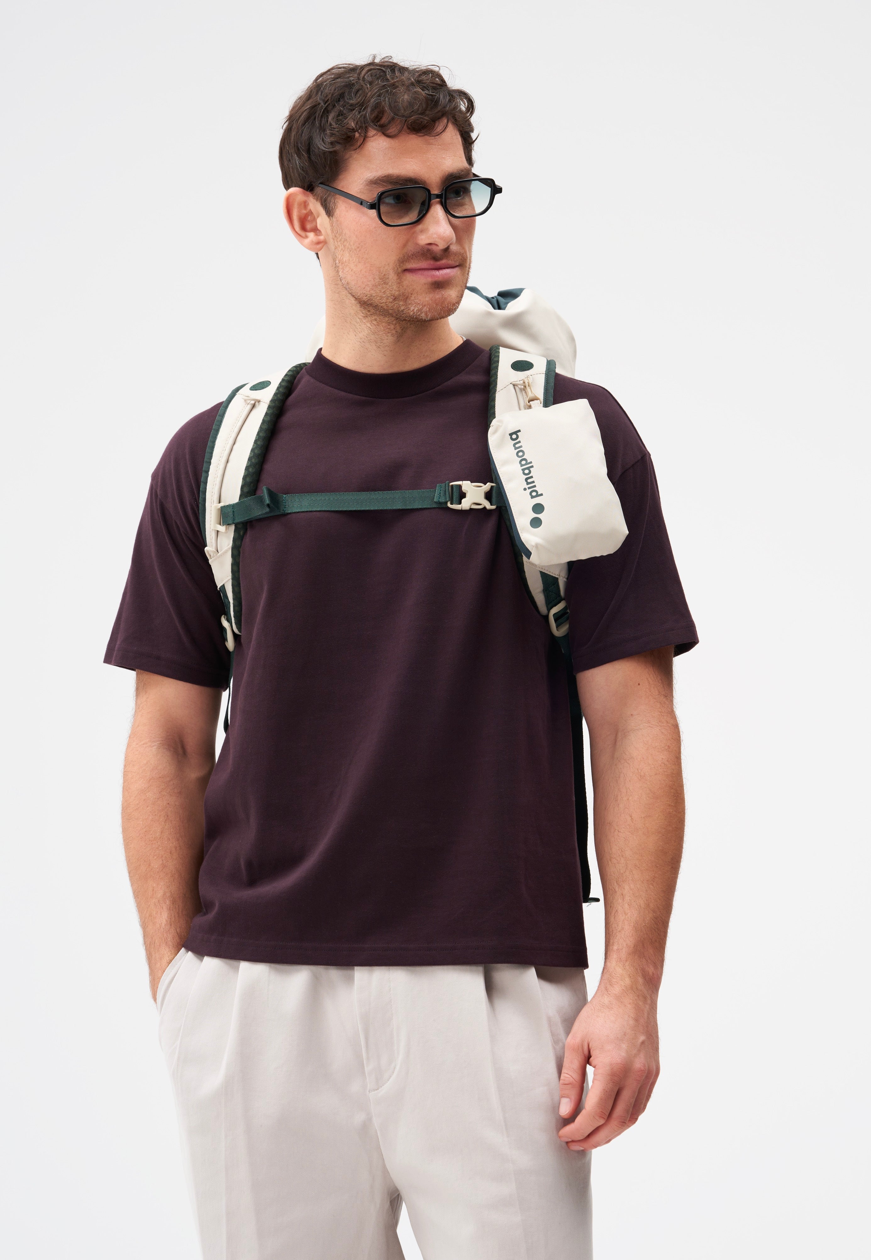 pinqponq Blok Medium Construct Parasol Travel Backpack