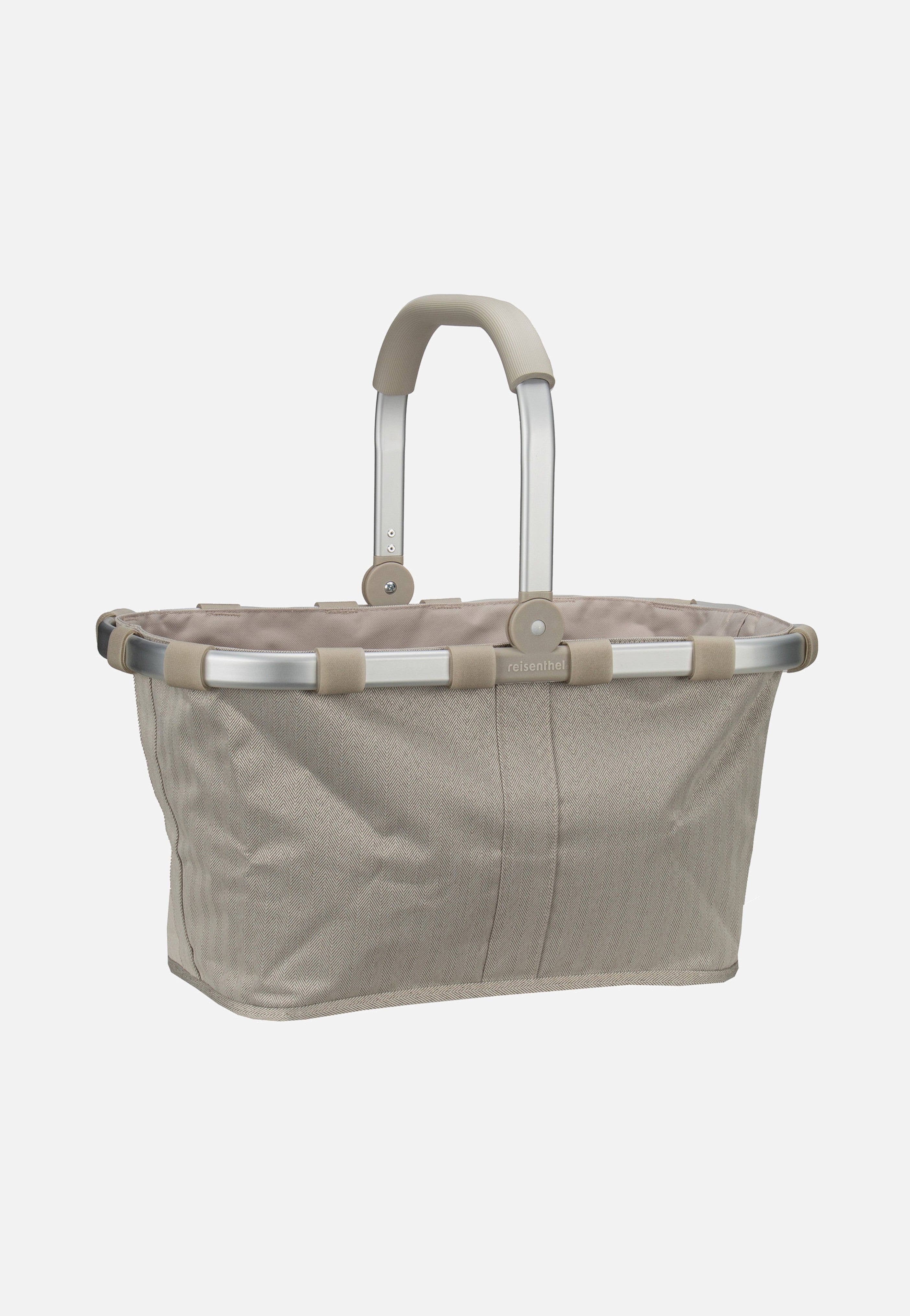 reisenthel carrybag frame Herringbone Sand Shopping Basket