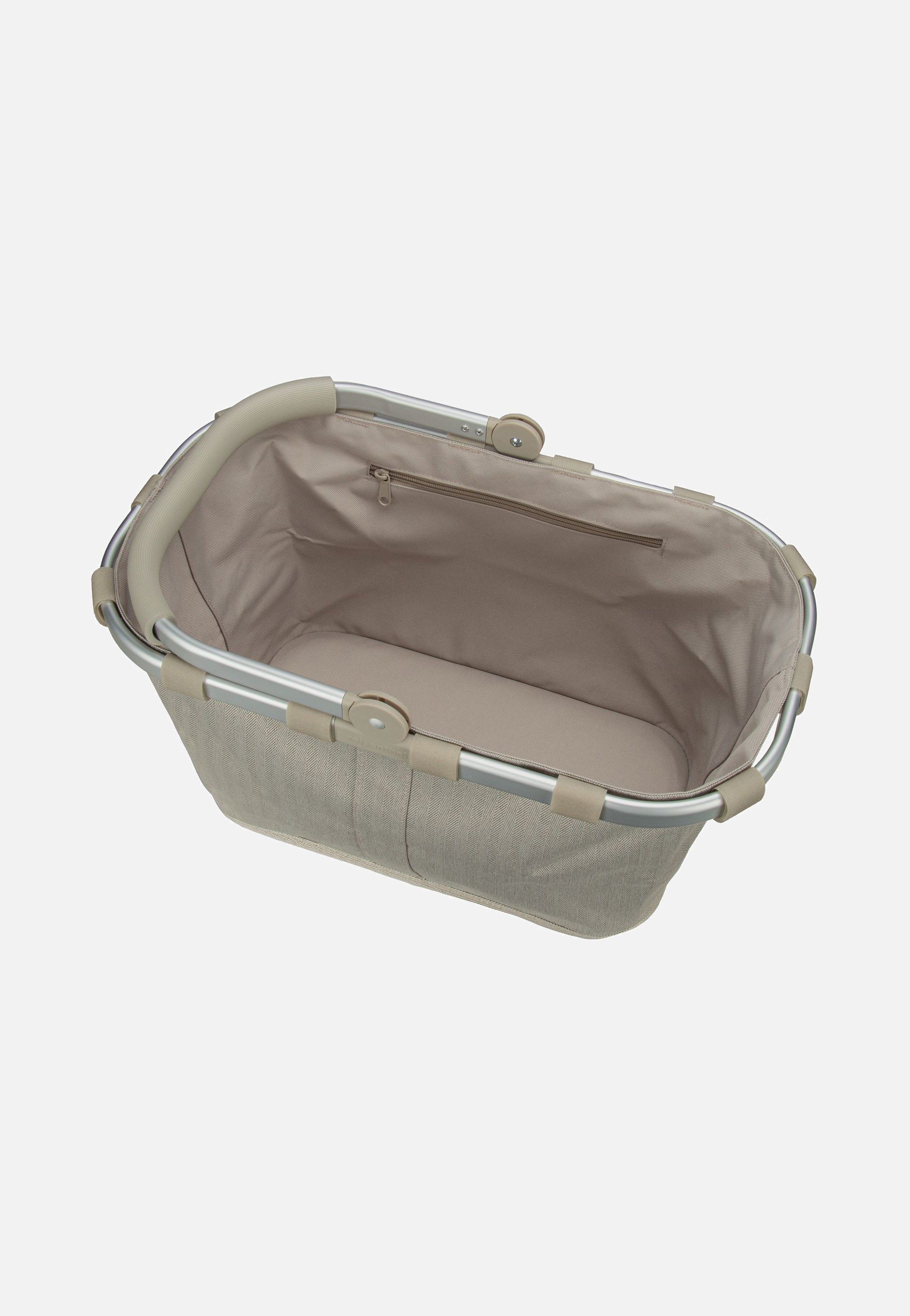 reisenthel carrybag frame Herringbone Sand Shopping Basket