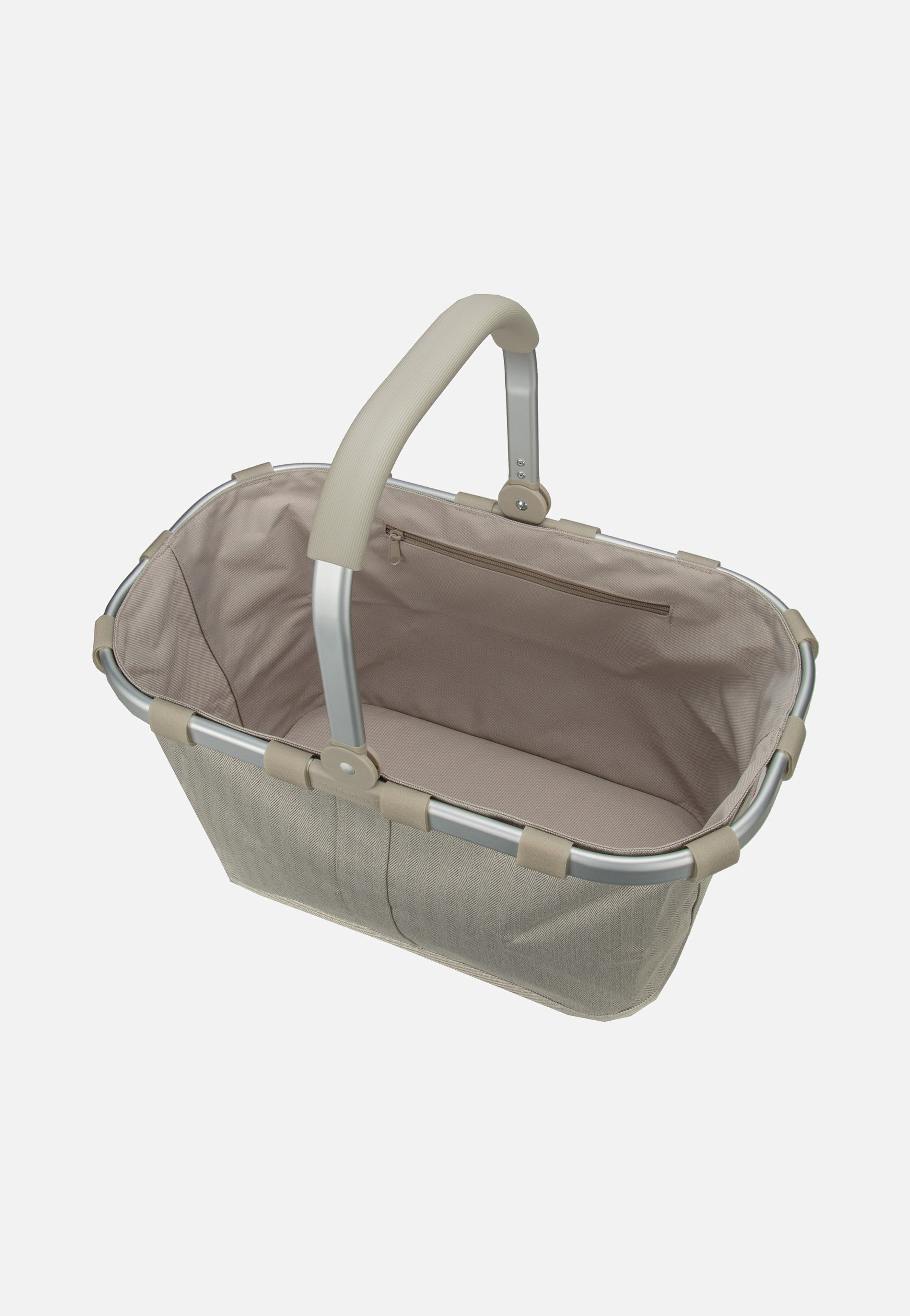 reisenthel carrybag frame Herringbone Sand Shopping Basket