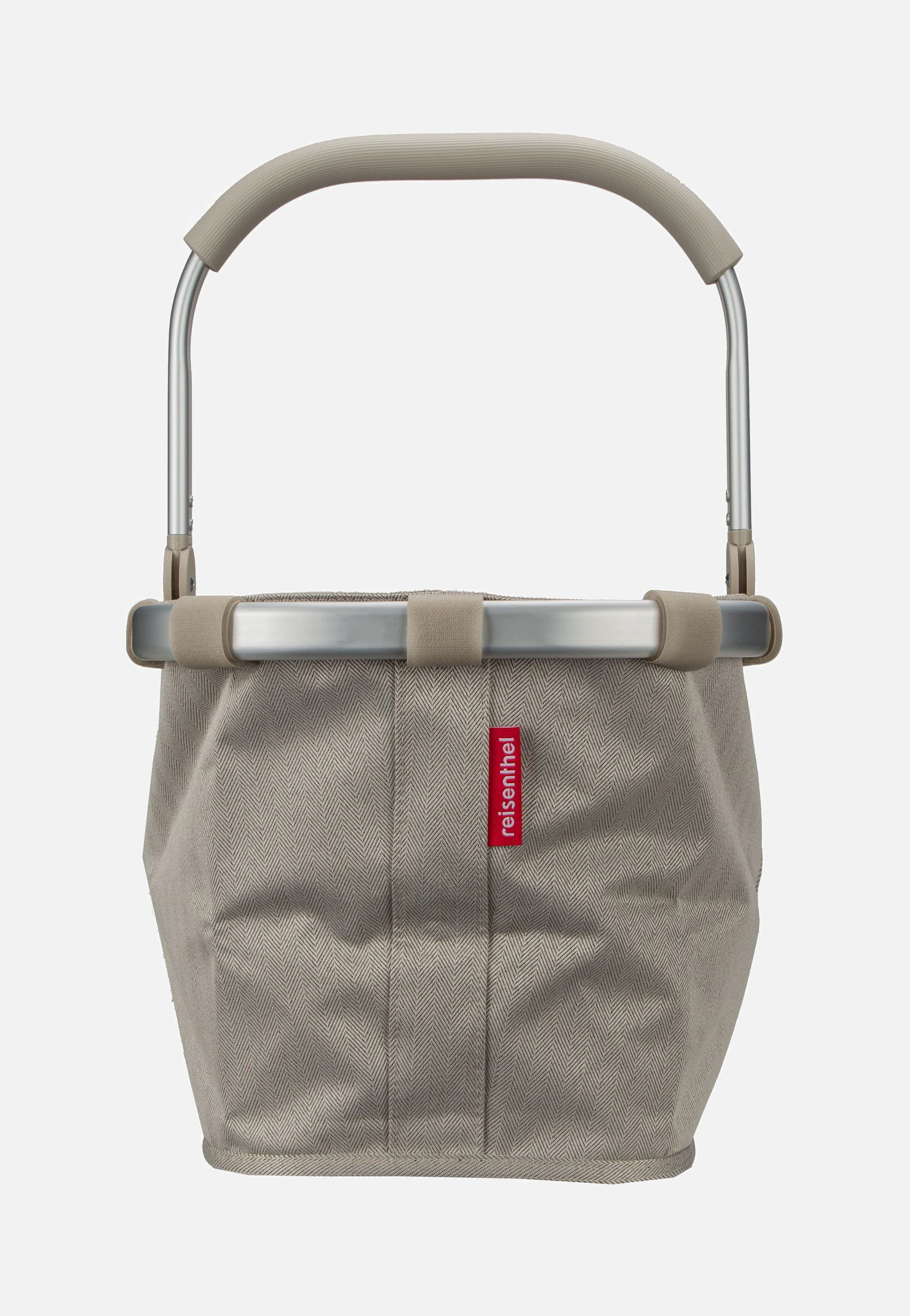 reisenthel carrybag frame Herringbone Sand Shopping Basket