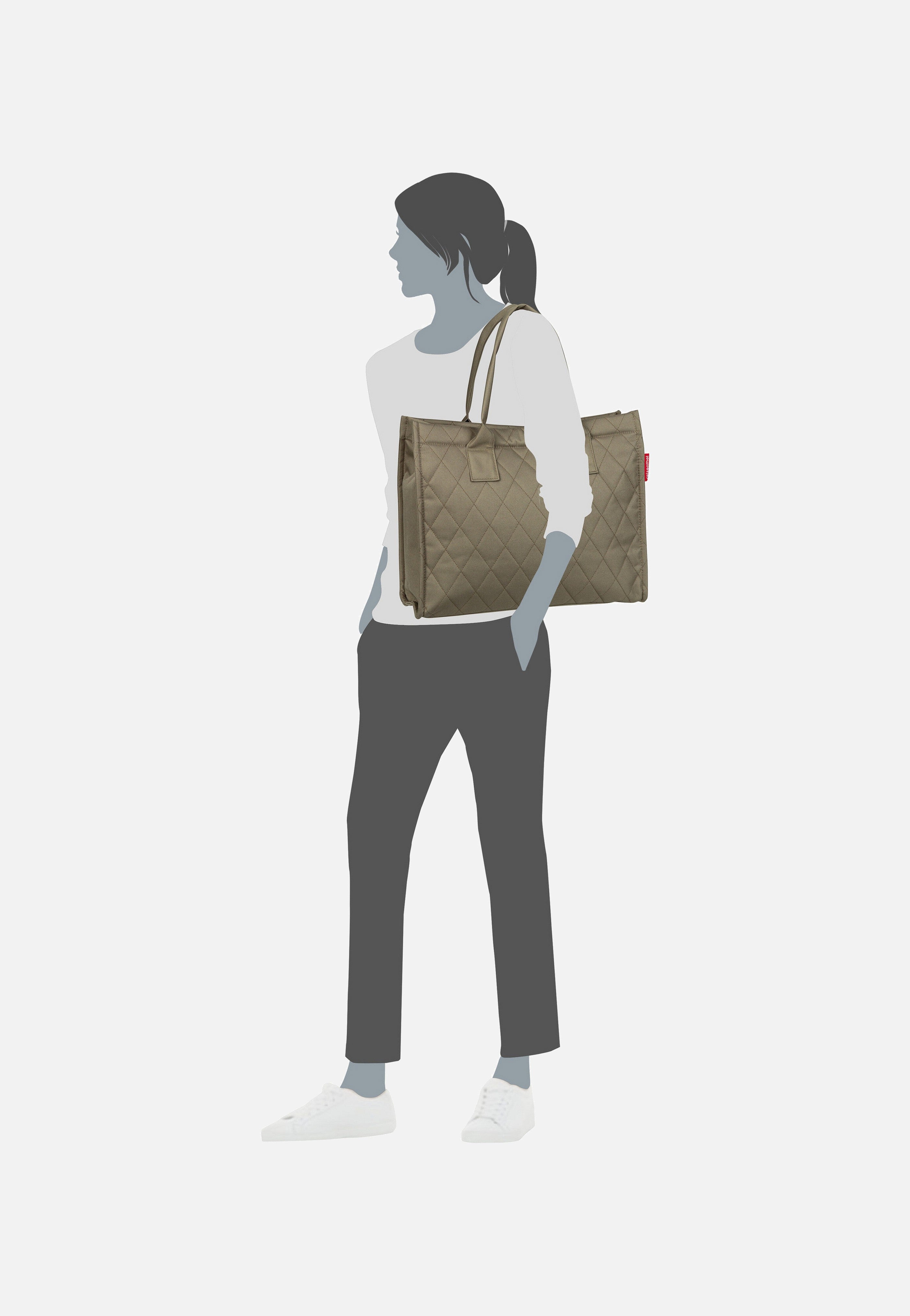 reisenthel - daily Rhombus Olive - Shopper | Neutral-Image