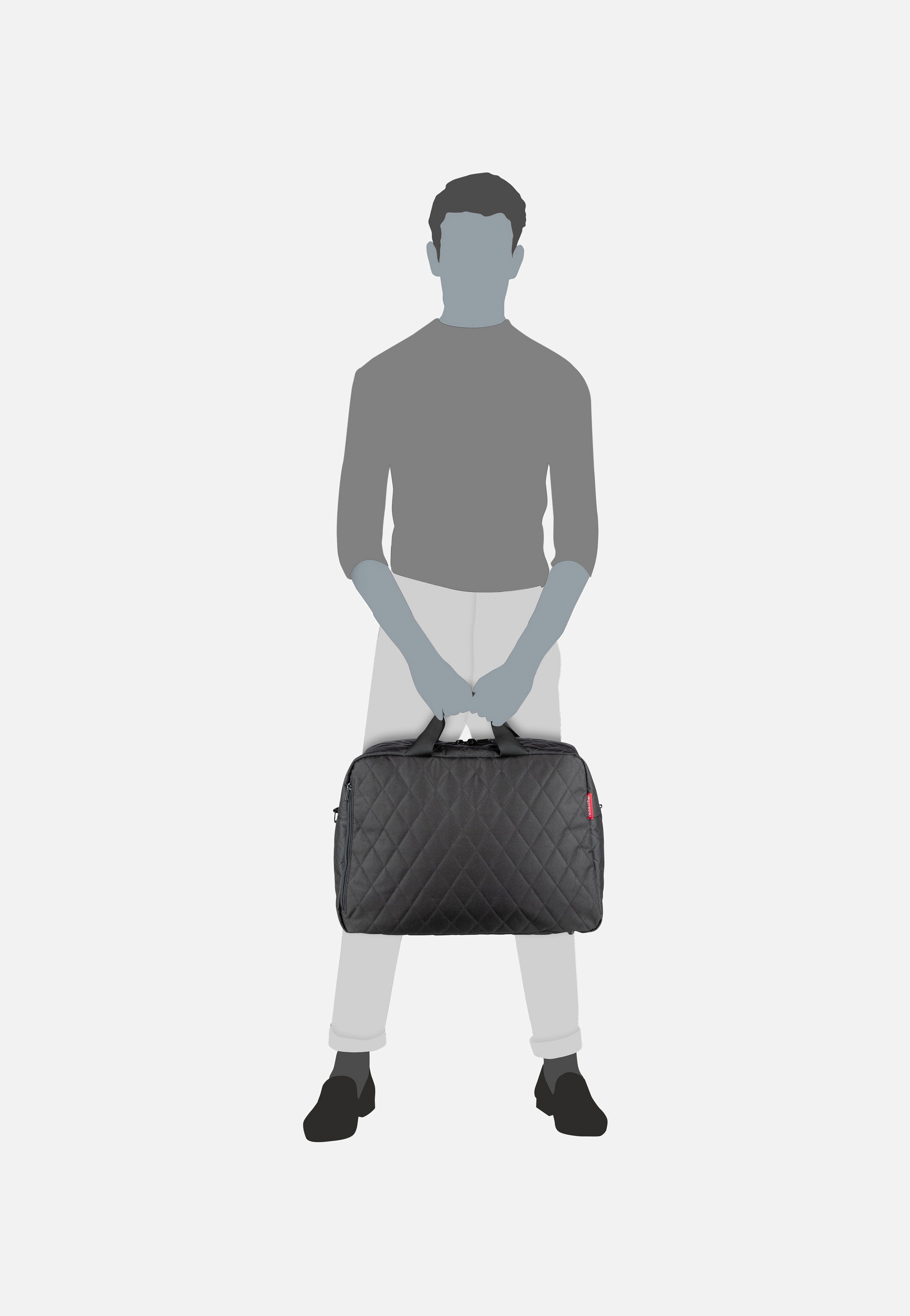 reisenthel - duffelbag M Rhombus Black - Weekender | Neutral-Image