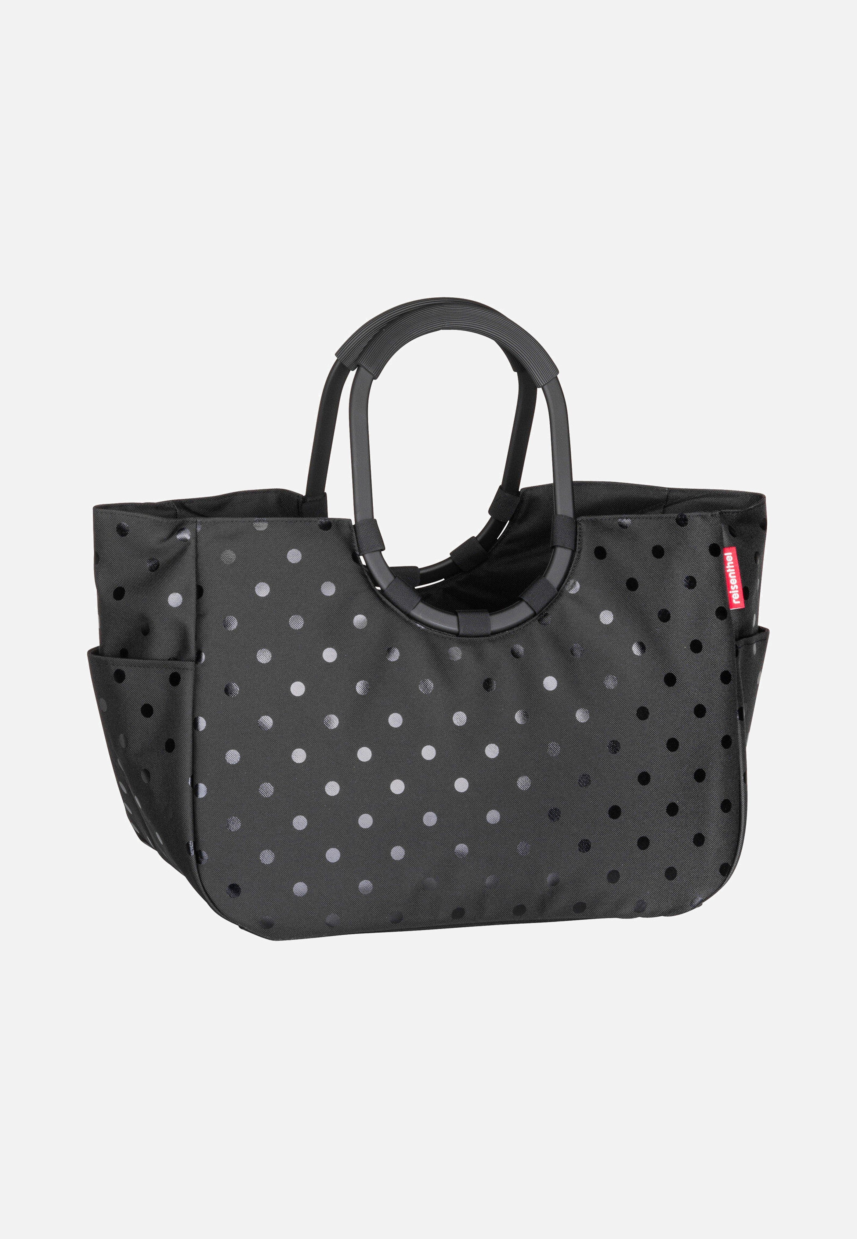 reisenthel loopshopper L Glossy Dots Black Shopping Basket