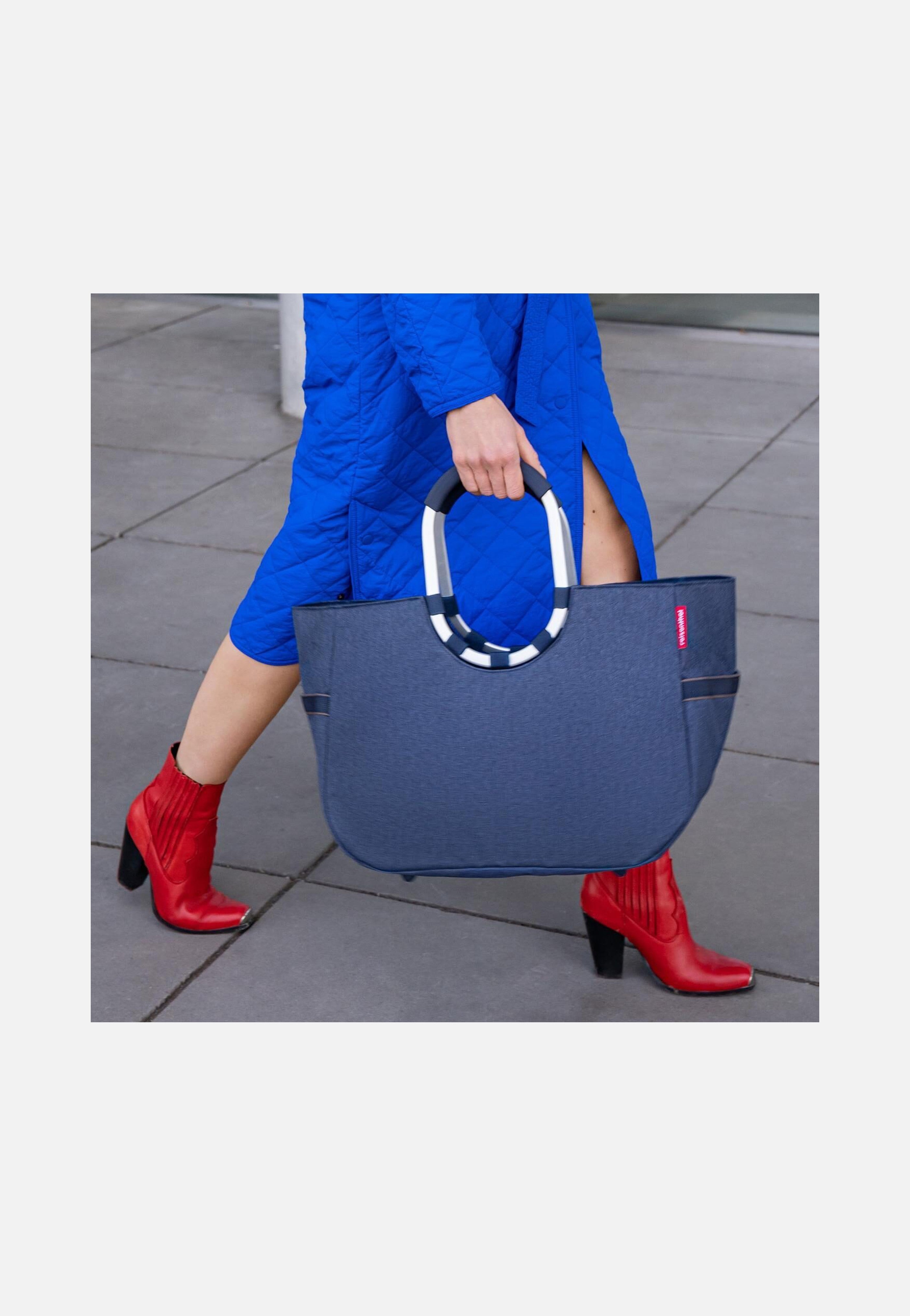 reisenthel - loopshopper L Herringbone Dark Blue - Shopping Basket | Women-Image