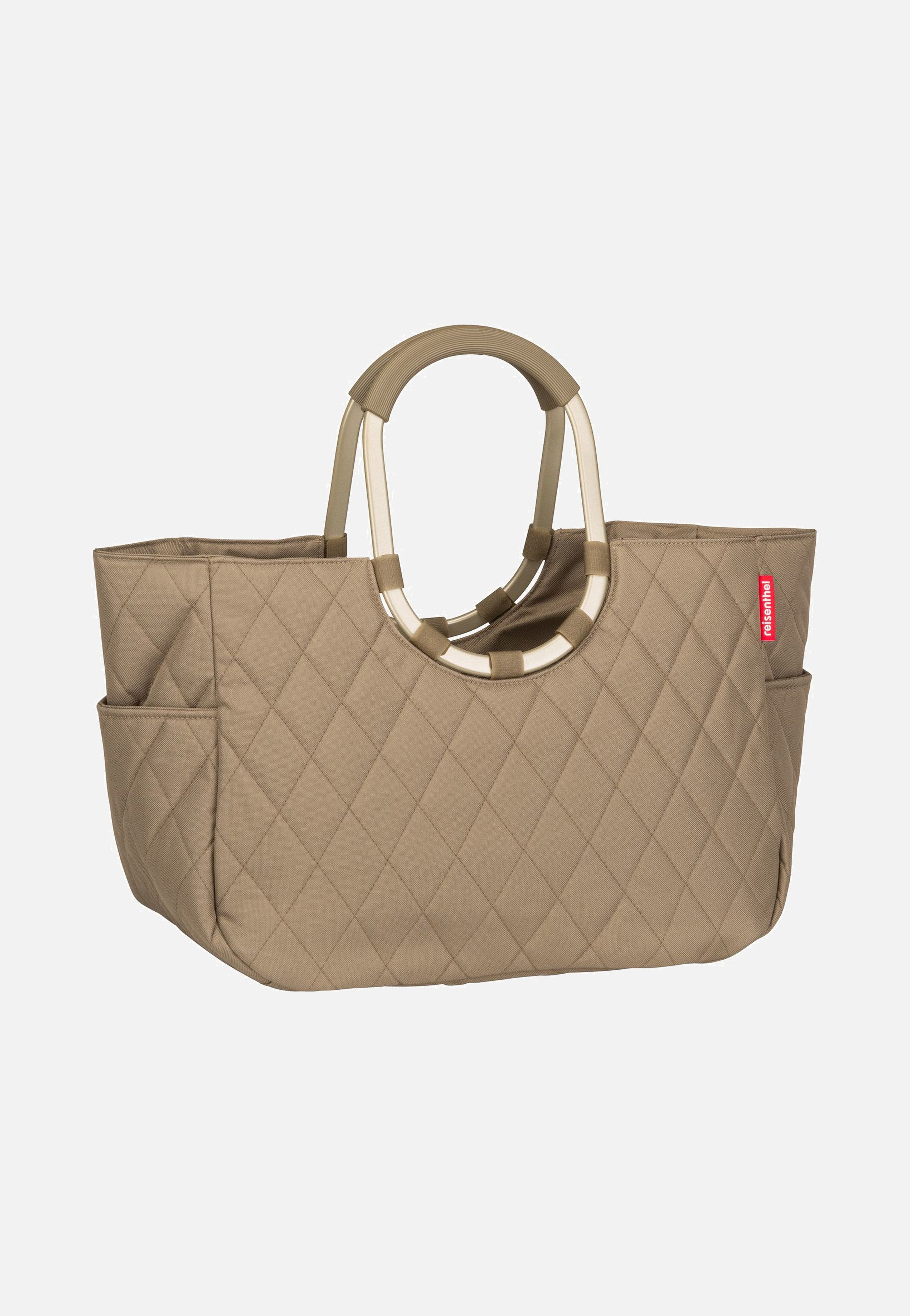 reisenthel loopshopper L Rhombus Olive Shopping Basket
