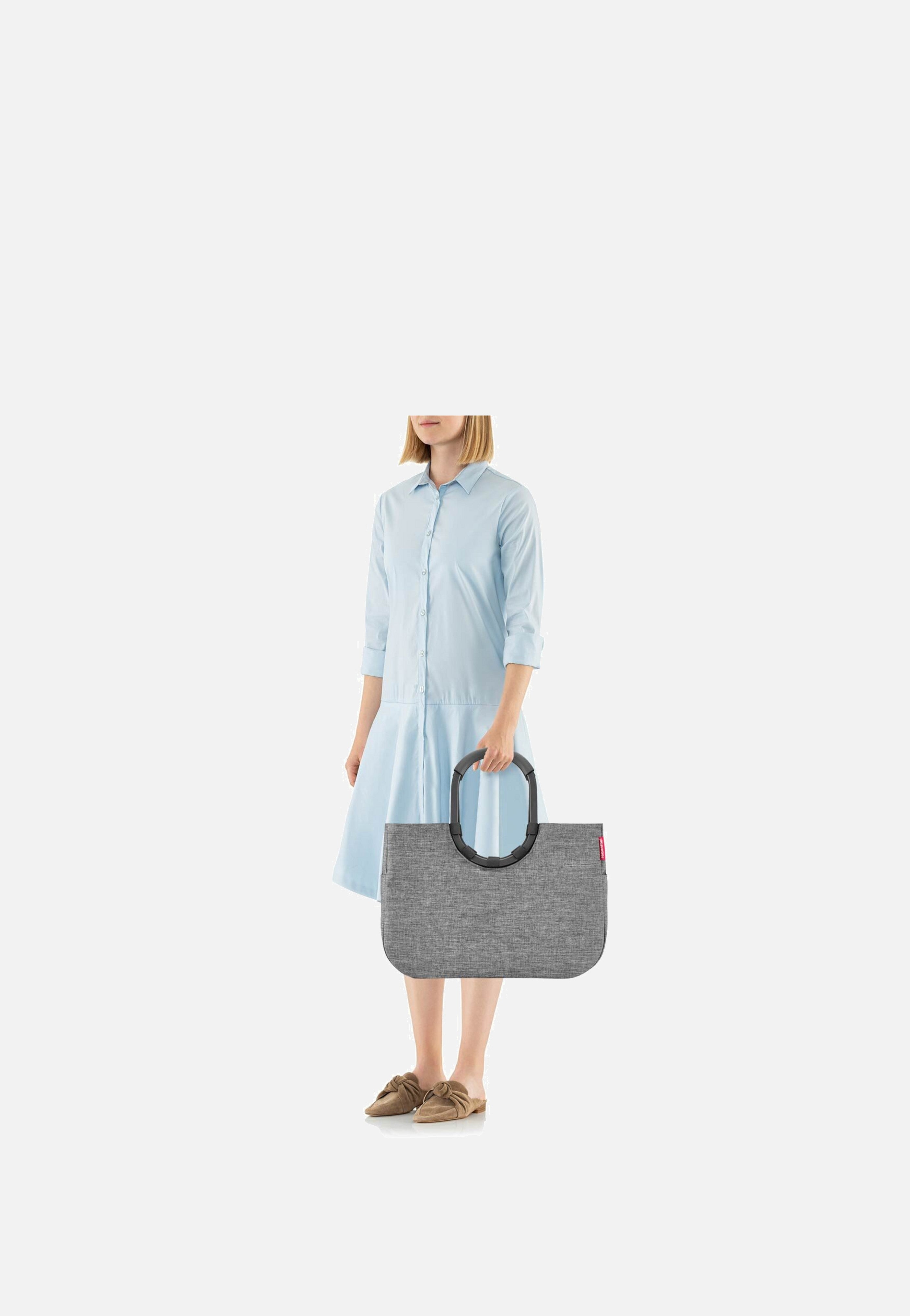 reisenthel loopshopper L Twist Silver Shopping Basket