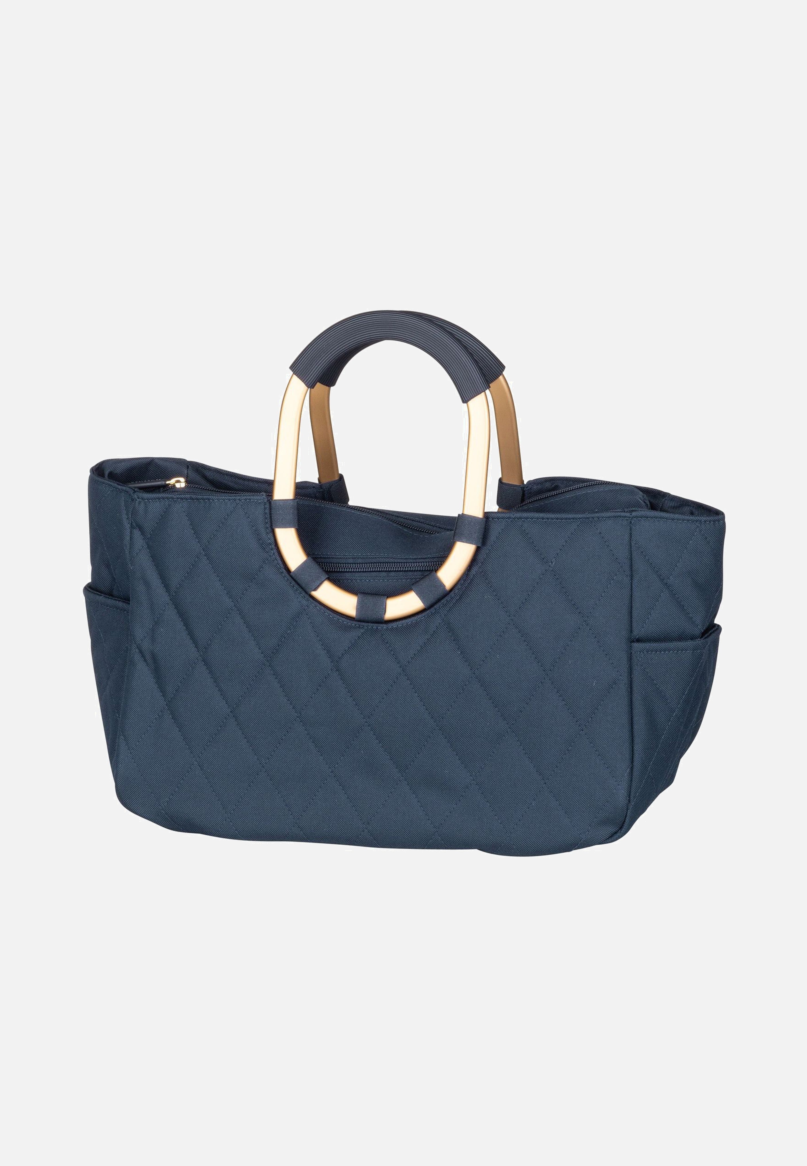 reisenthel loopshopper M frame Frame Rhombus Midnight Gold Shopping Basket
