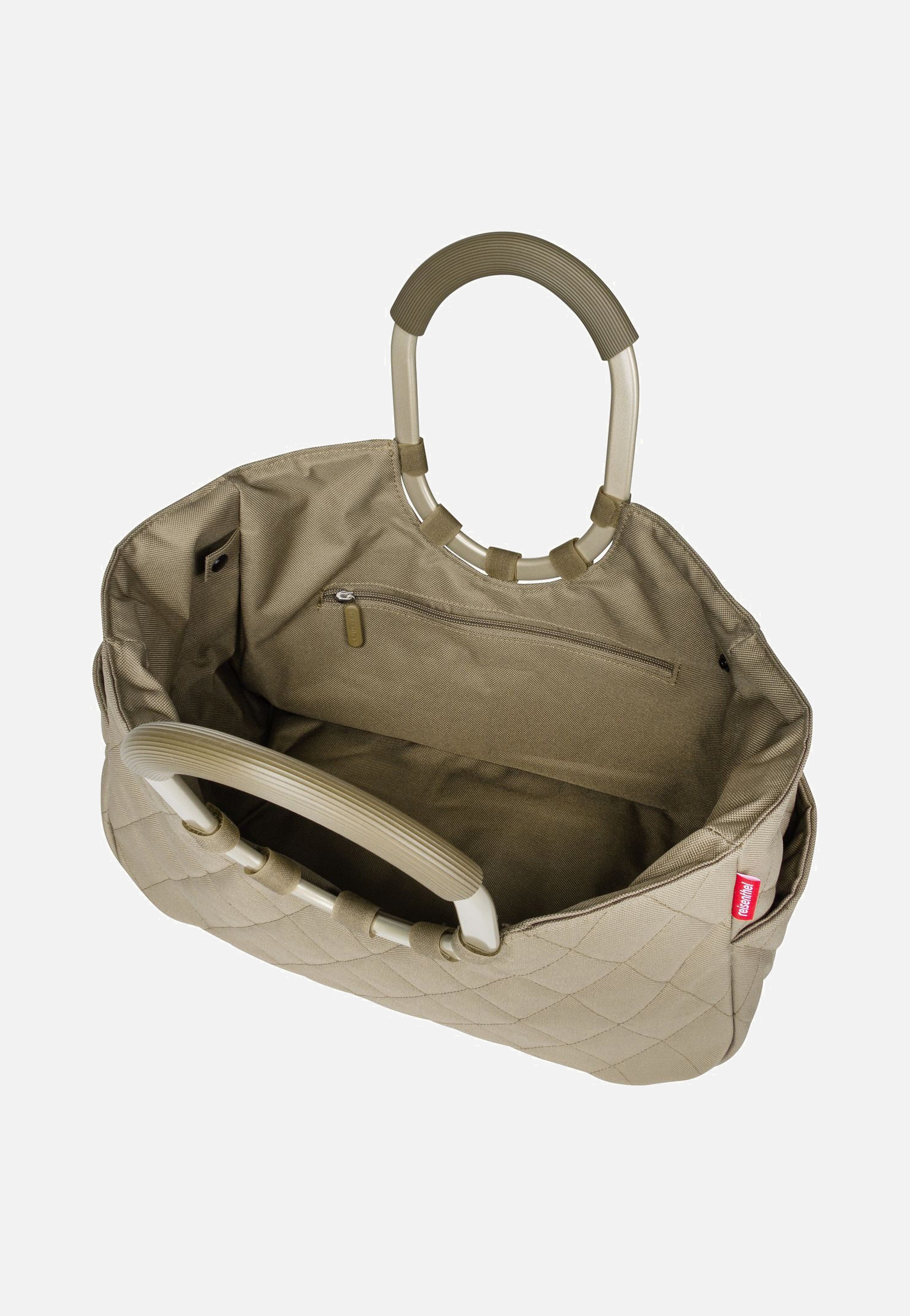 reisenthel loopshopper M frame Frame Rhombus Olive Shopping Basket