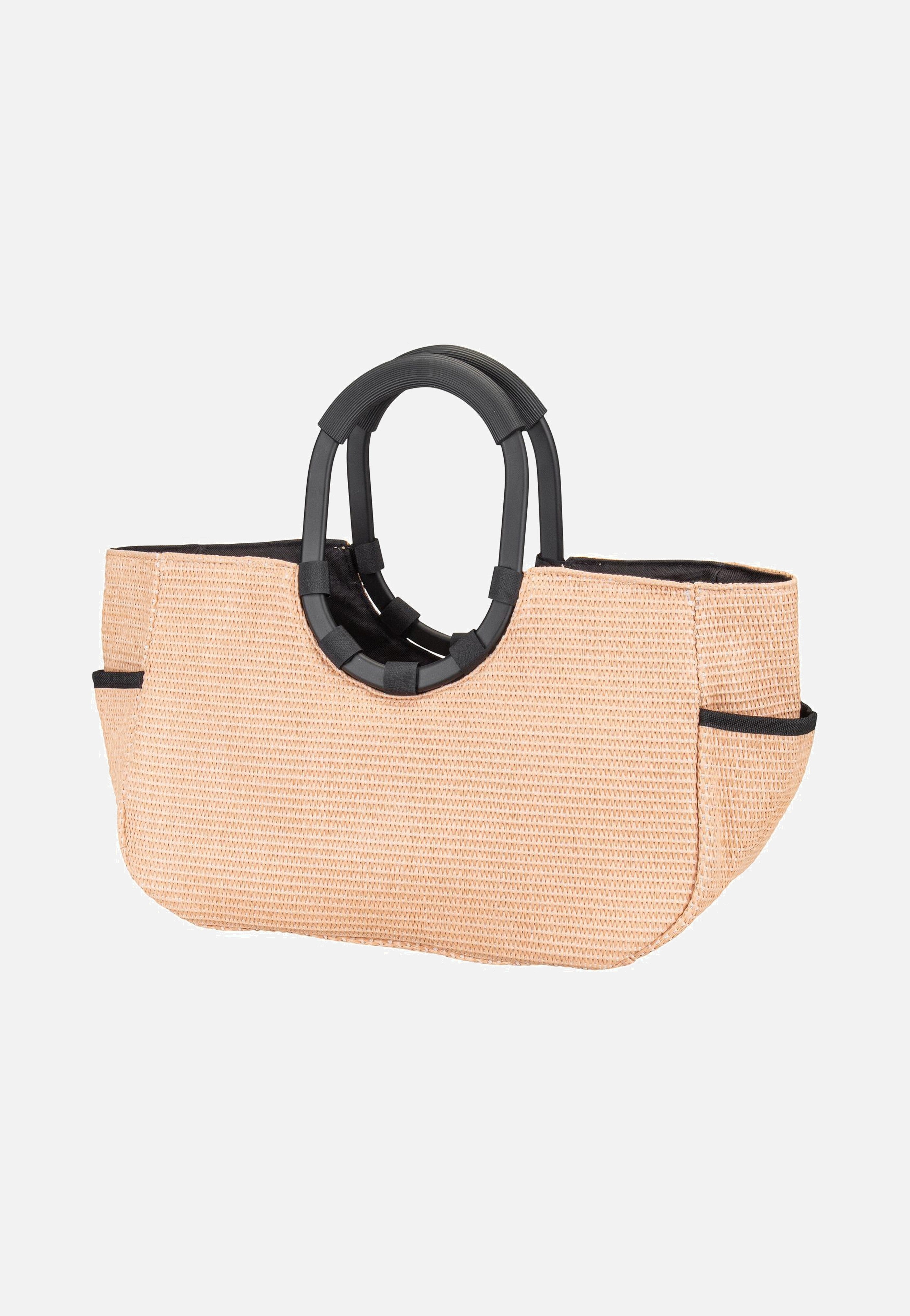 reisenthel - loopshopper M frame Raffia Black - Shopping Basket | Neutral-Image