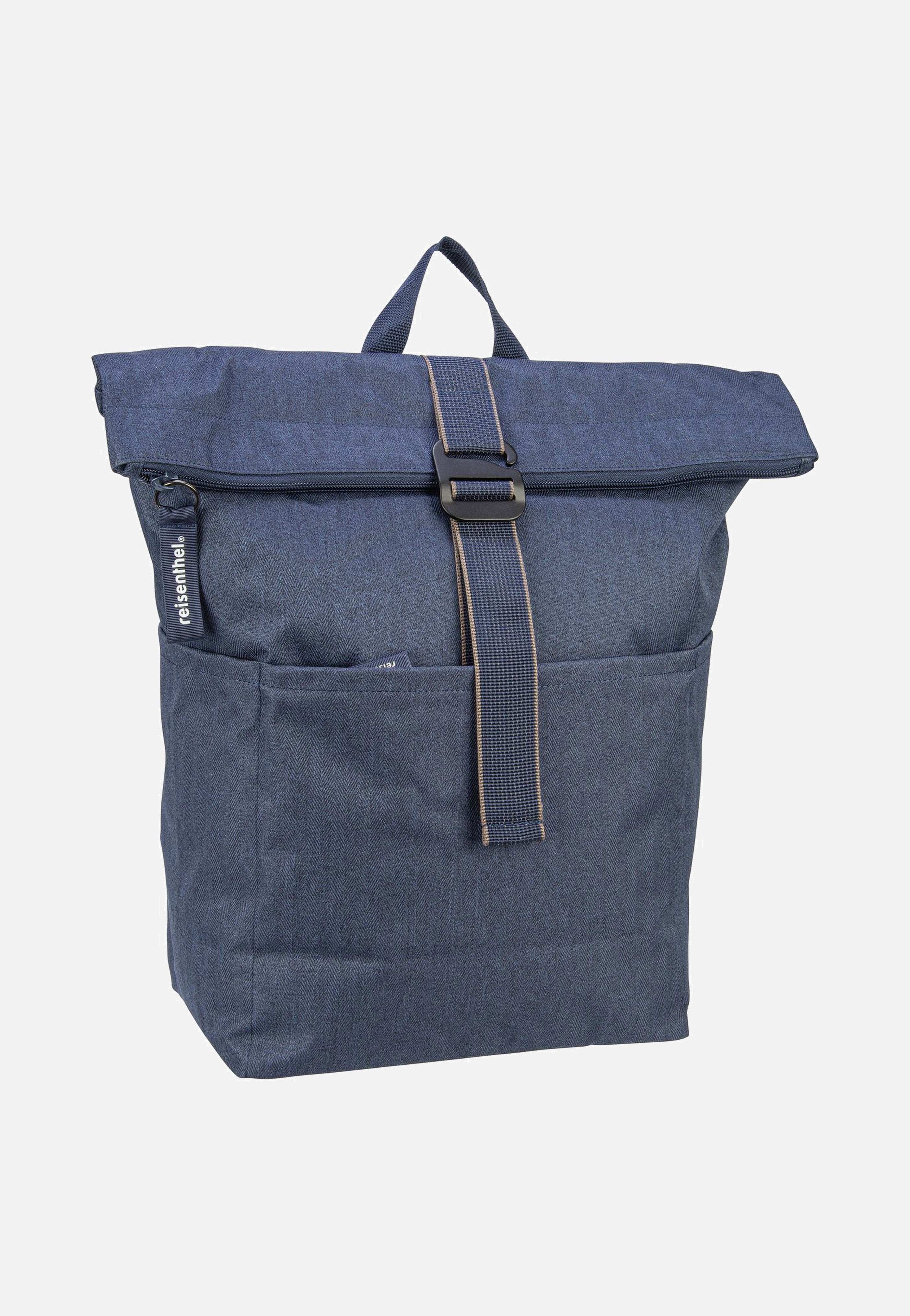 reisenthel - rolltop Herringbone Dark Blue - Rolltop Backpack | Neutral-Image