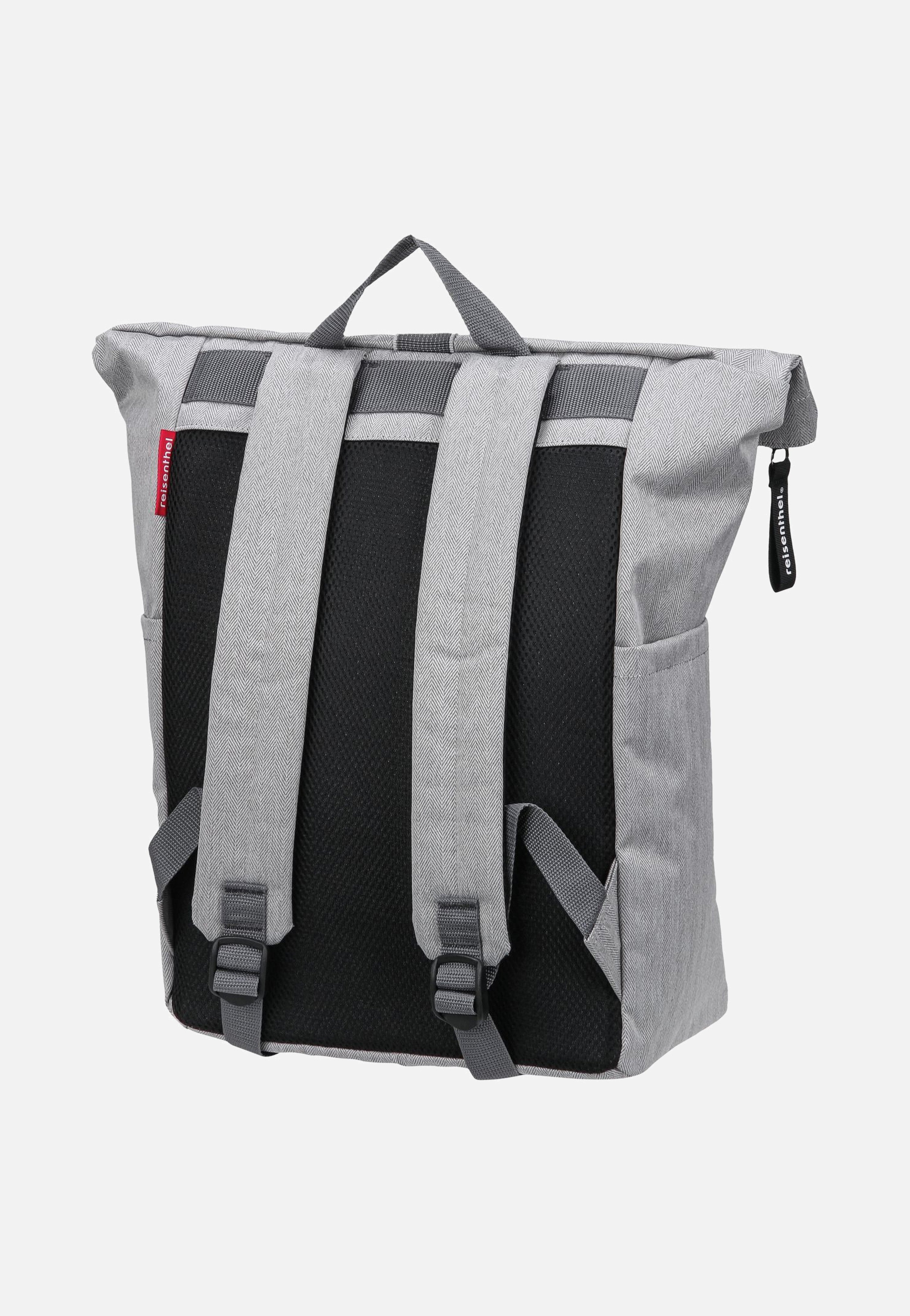 reisenthel - rolltop Herringbone Grey - Rolltop Backpack | Neutral-Image