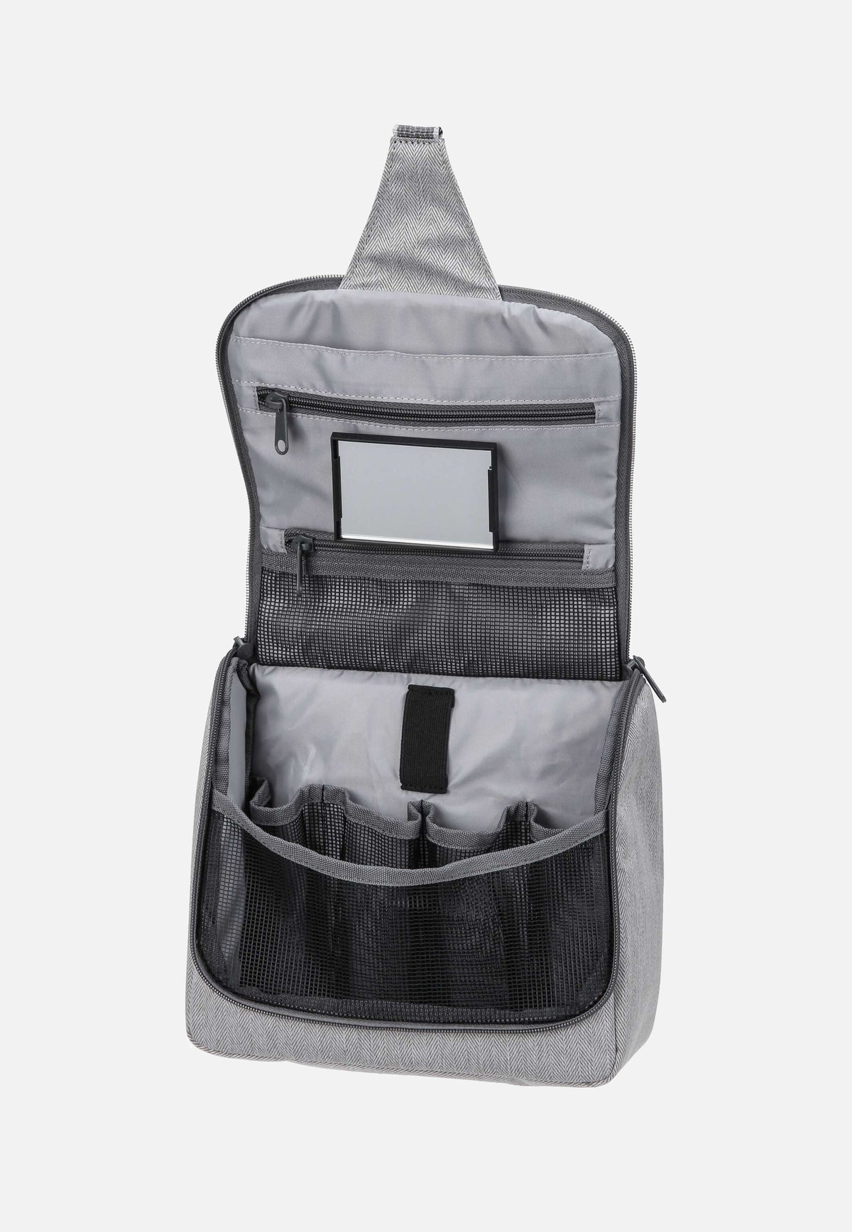 reisenthel Toiletbag L Herringbone Grey Toiletry Bag
