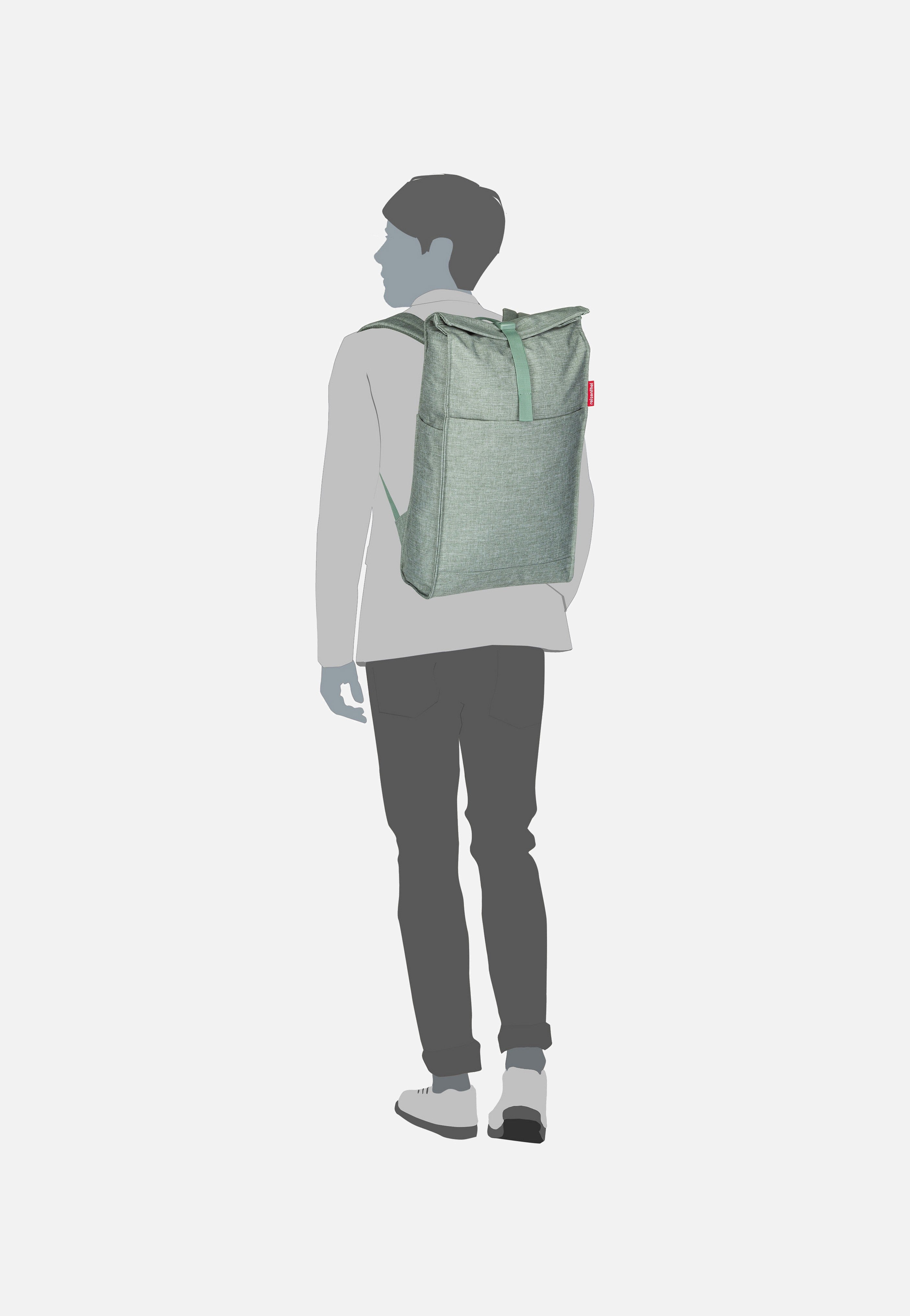 reisenthel urban Twist Sage Rolltop Backpack
