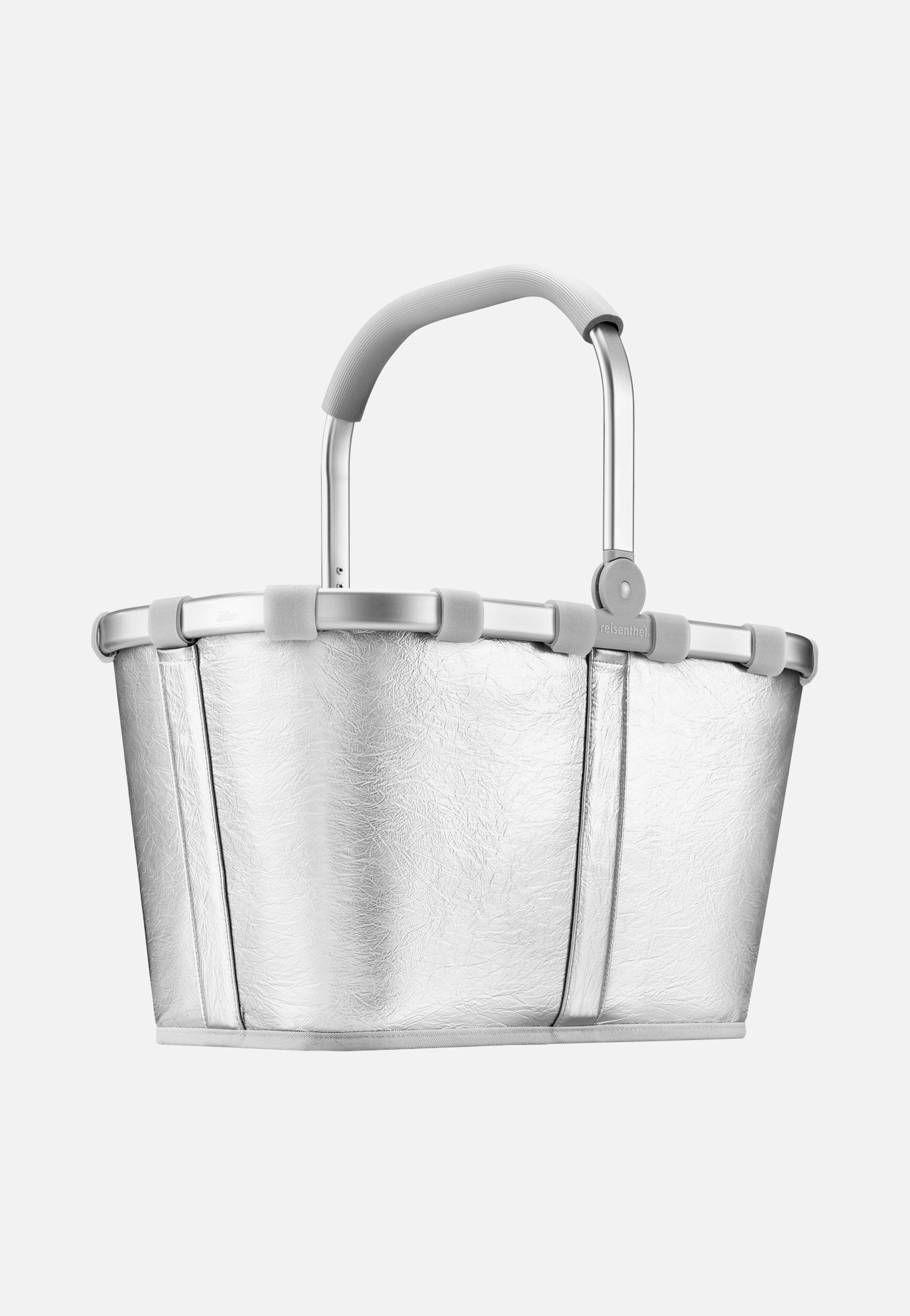 reisenthel Carrybag Silver Crackle Shopping Basket