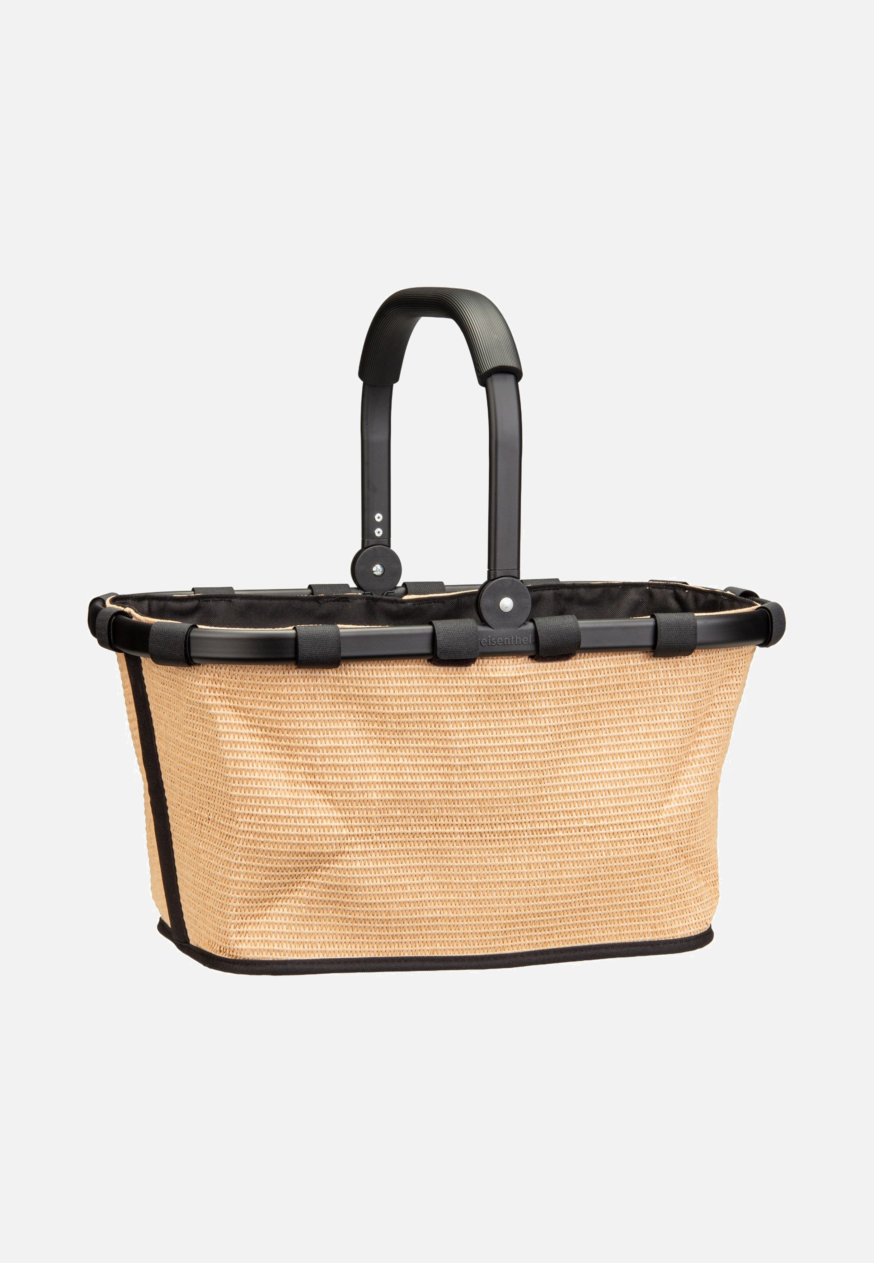 reisenthel carrybag frame Raffia Black Shopping Basket