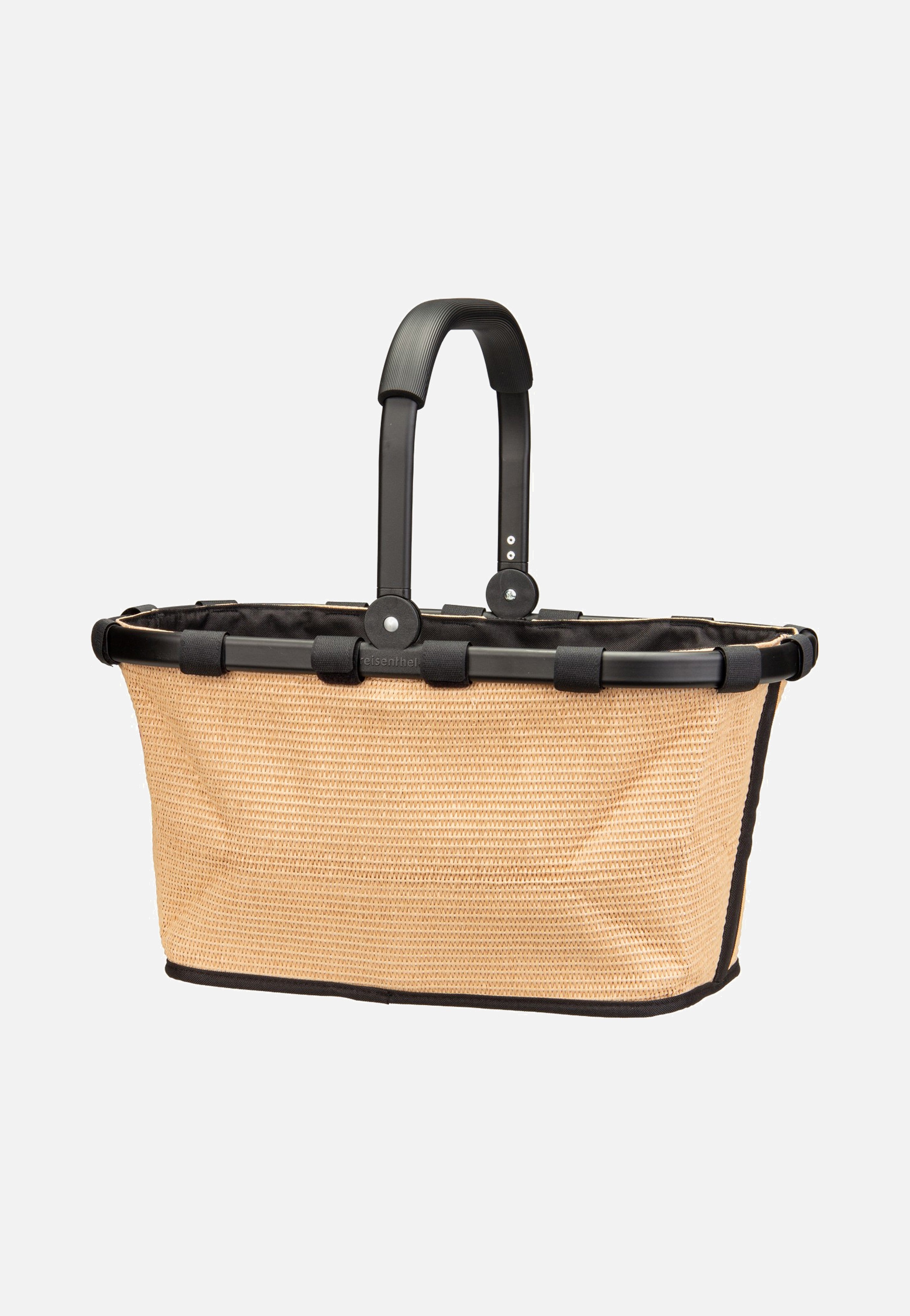 reisenthel carrybag frame Raffia Black Shopping Basket