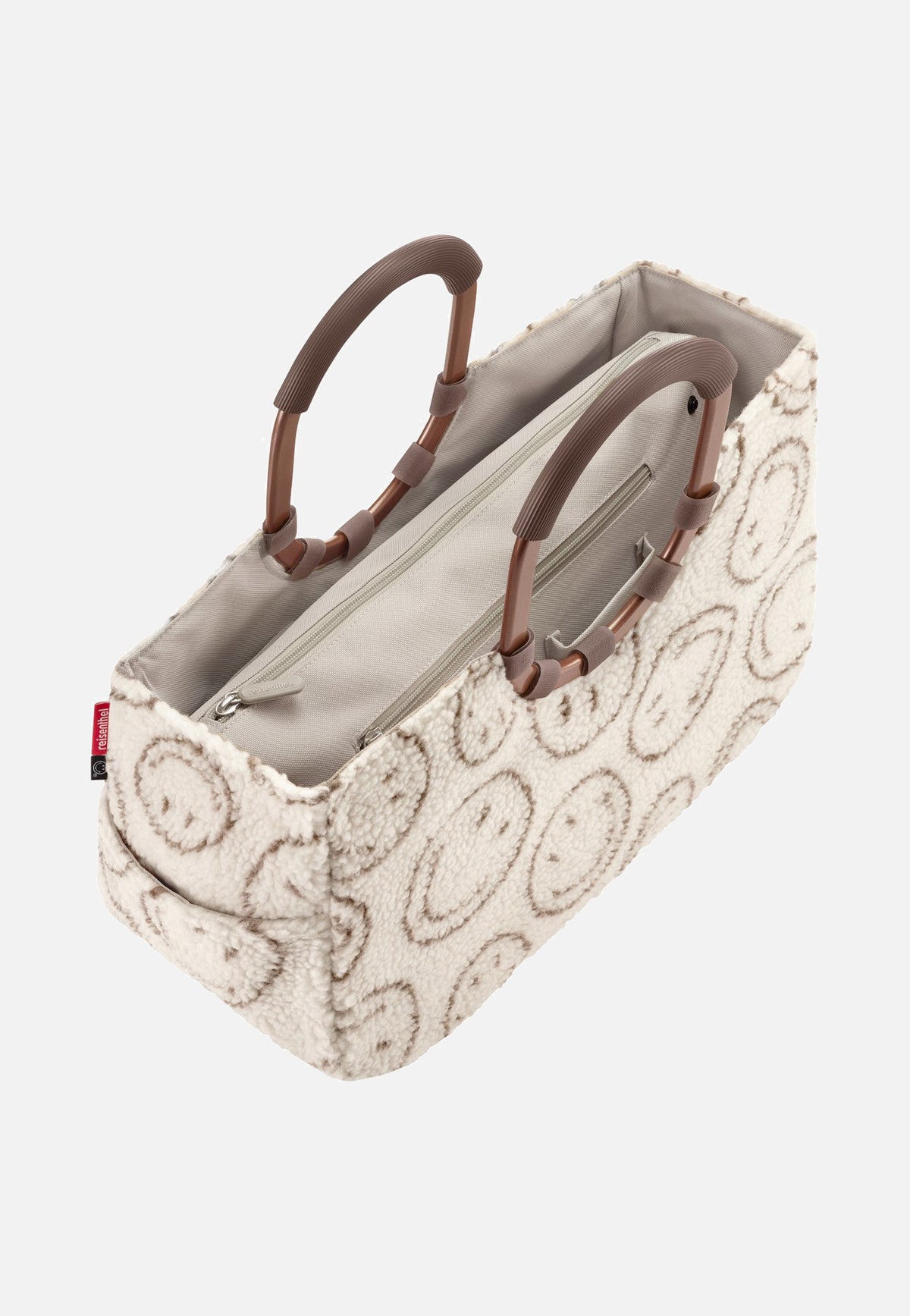 reisenthel Loopshopper M Smiley® Teddy Chocolate Shopping Basket