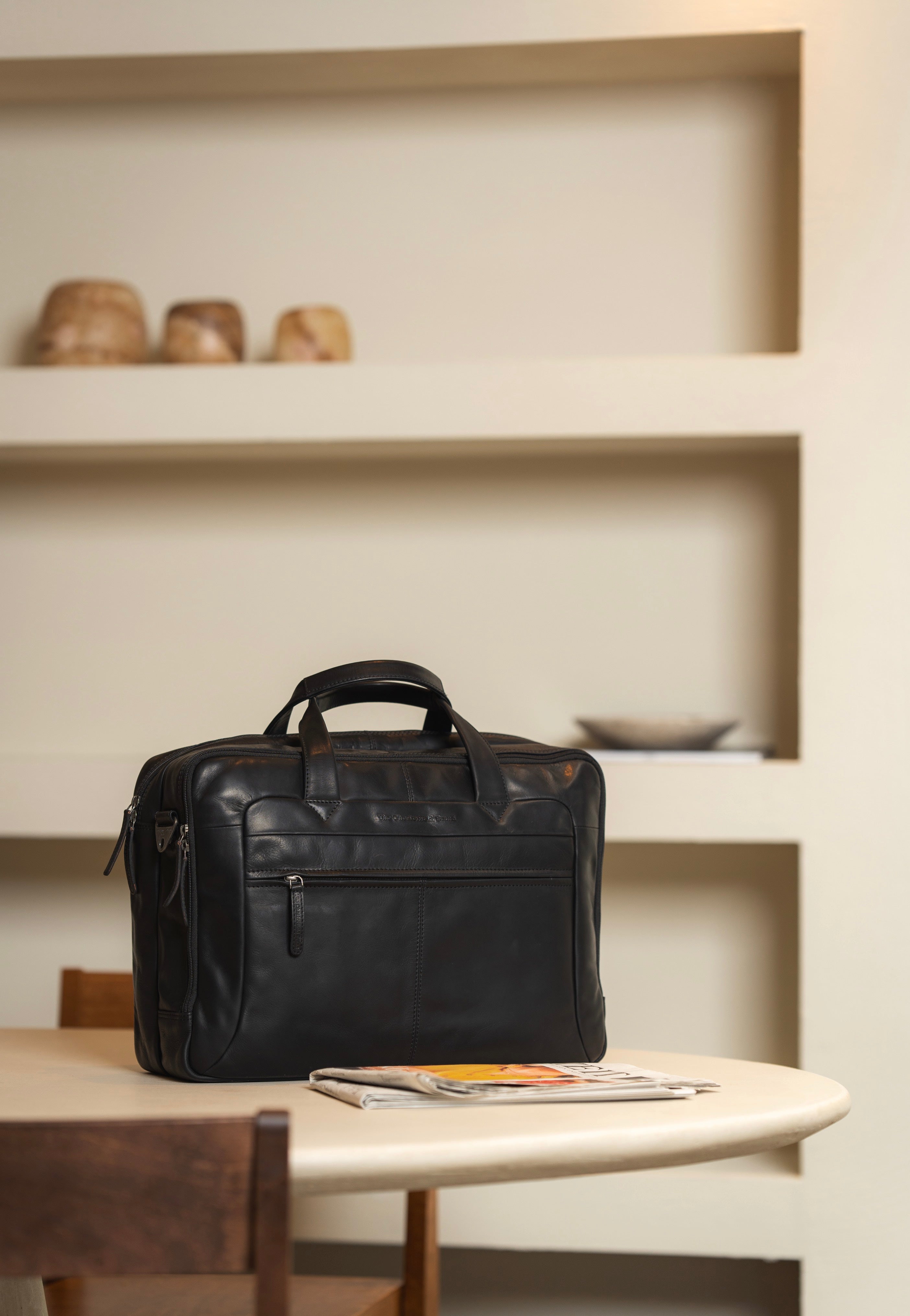 The Chesterfield Brand Ryan 1015 Black Briefcase