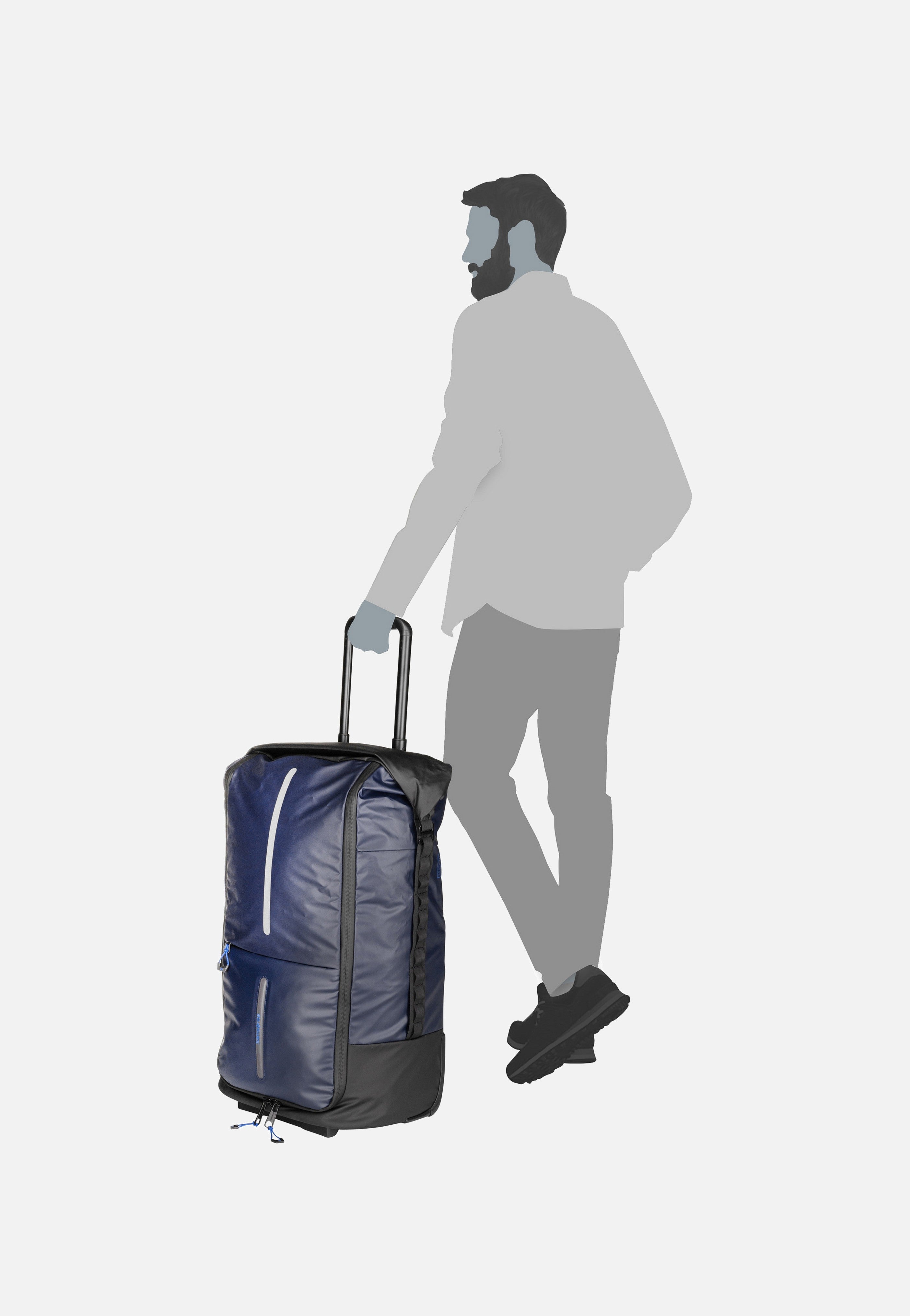 Samsonite Ecodiver Foldable Duffle/WH 4-in-1 Blue Nights Travel Bag
