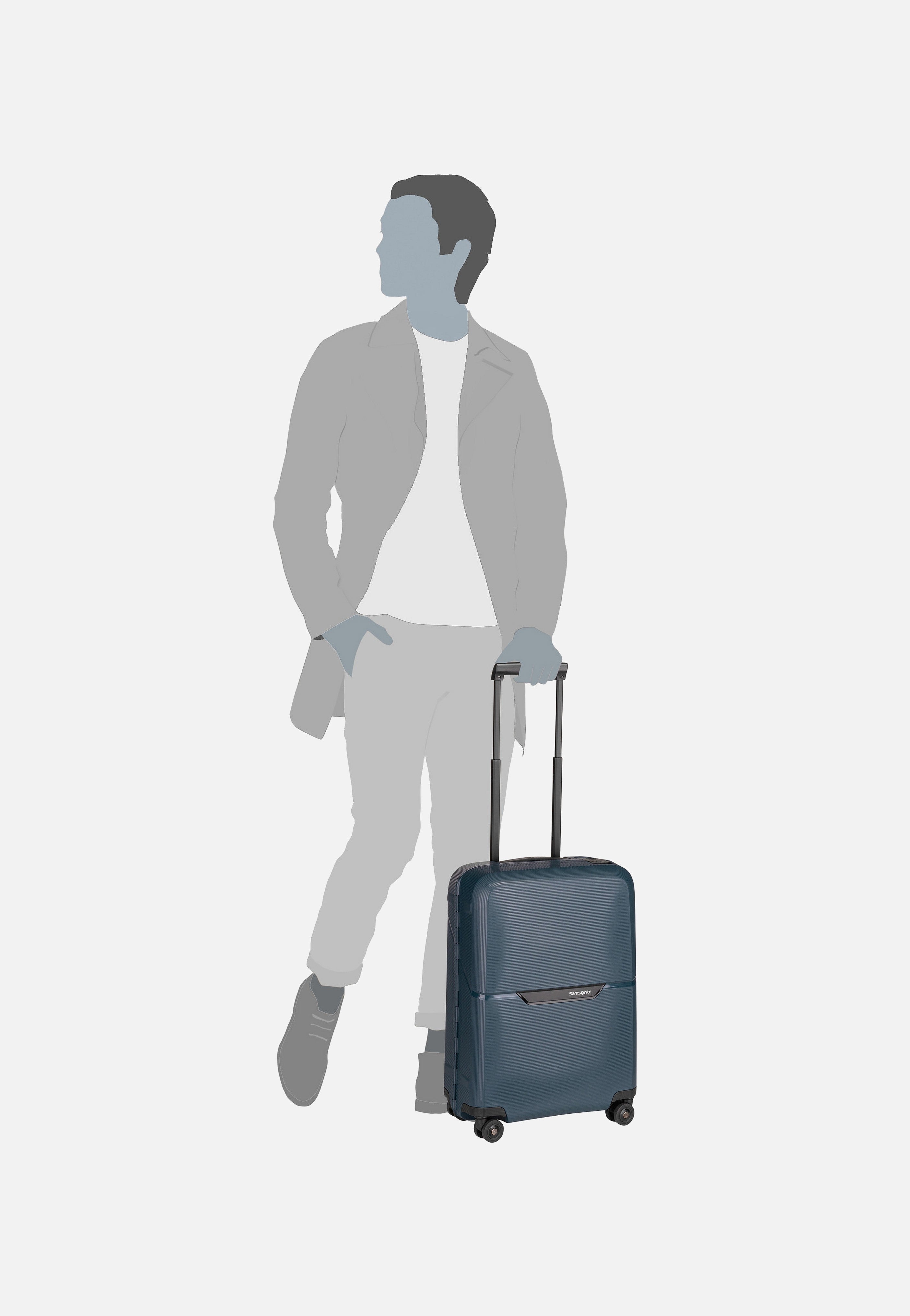 Samsonite Magnum Eco Spinner 55/20 Midnight Blue Suitcase