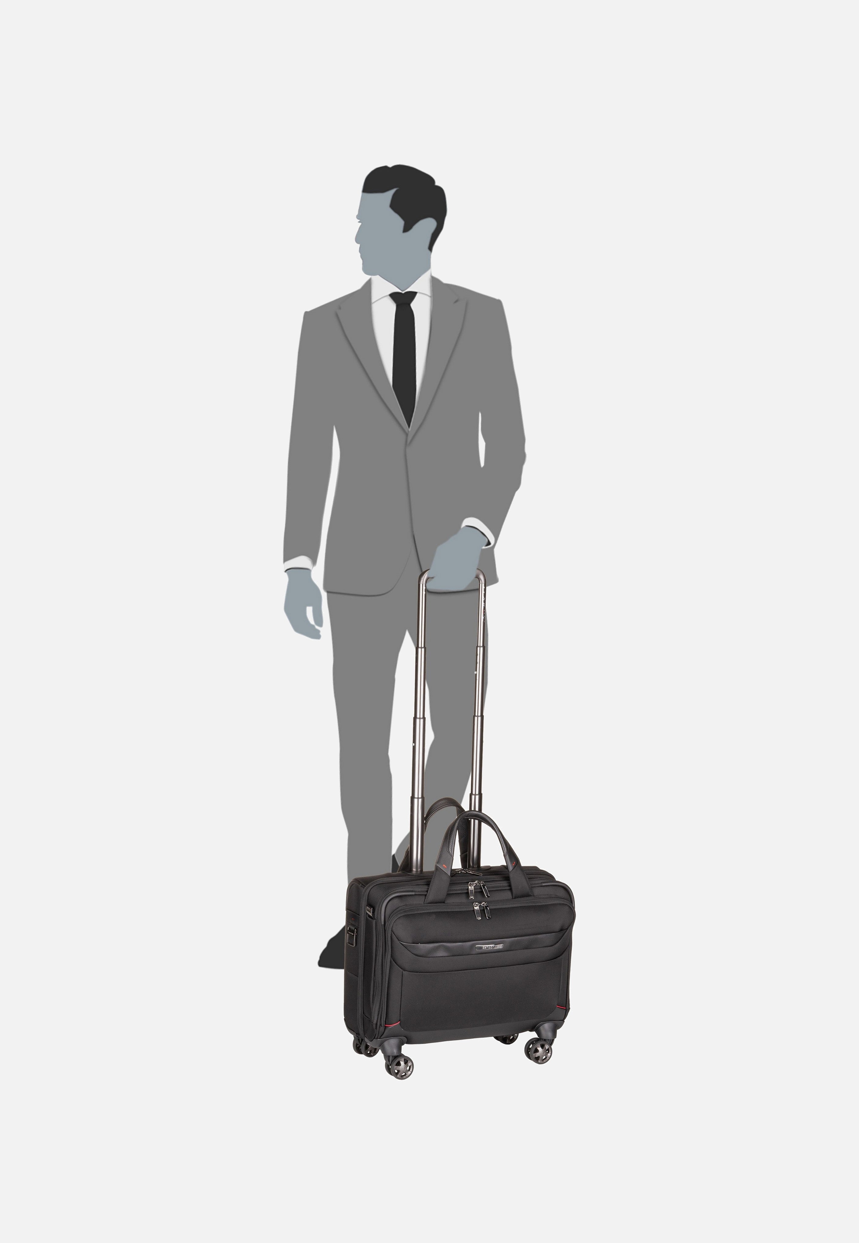 Samsonite - Pro-DLX 6 Spinner Tote 15.6'' Black - Pilot Case | Neutral-Image