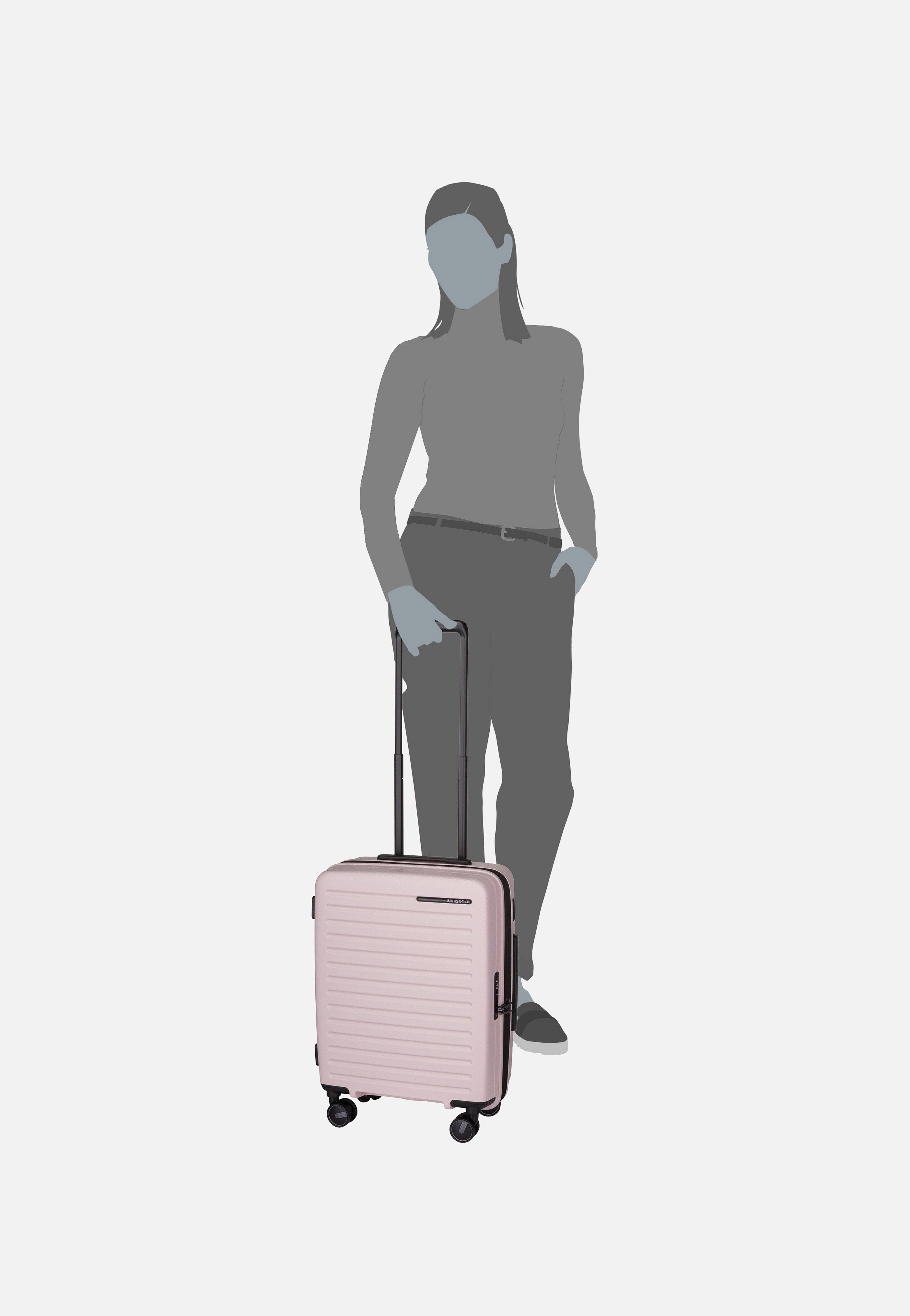 Samsonite RestackD Spinner 55 EXP Rose Suitcase