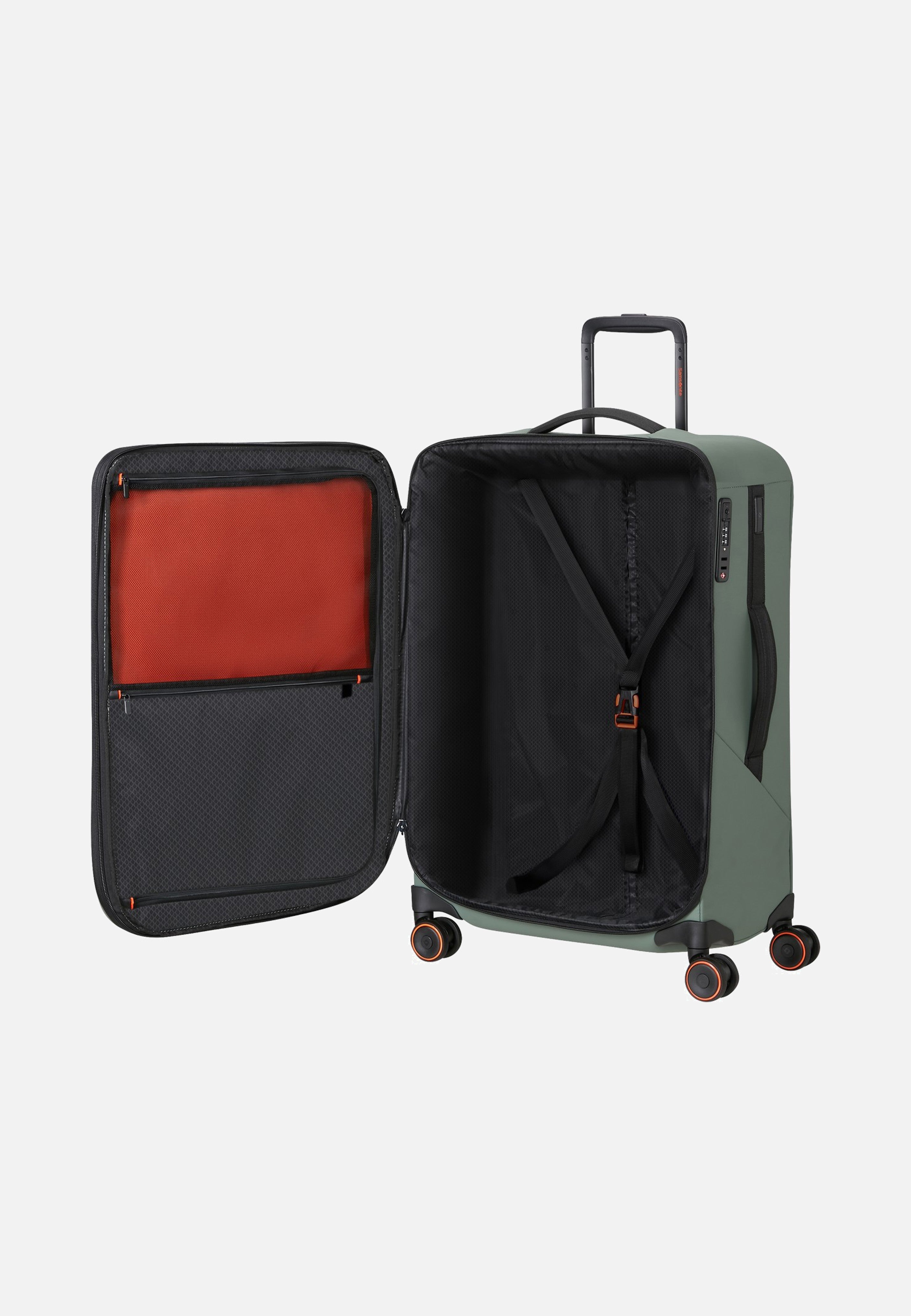 Samsonite Glazed Spinner 67/24 Exp Sage Green Suitcase