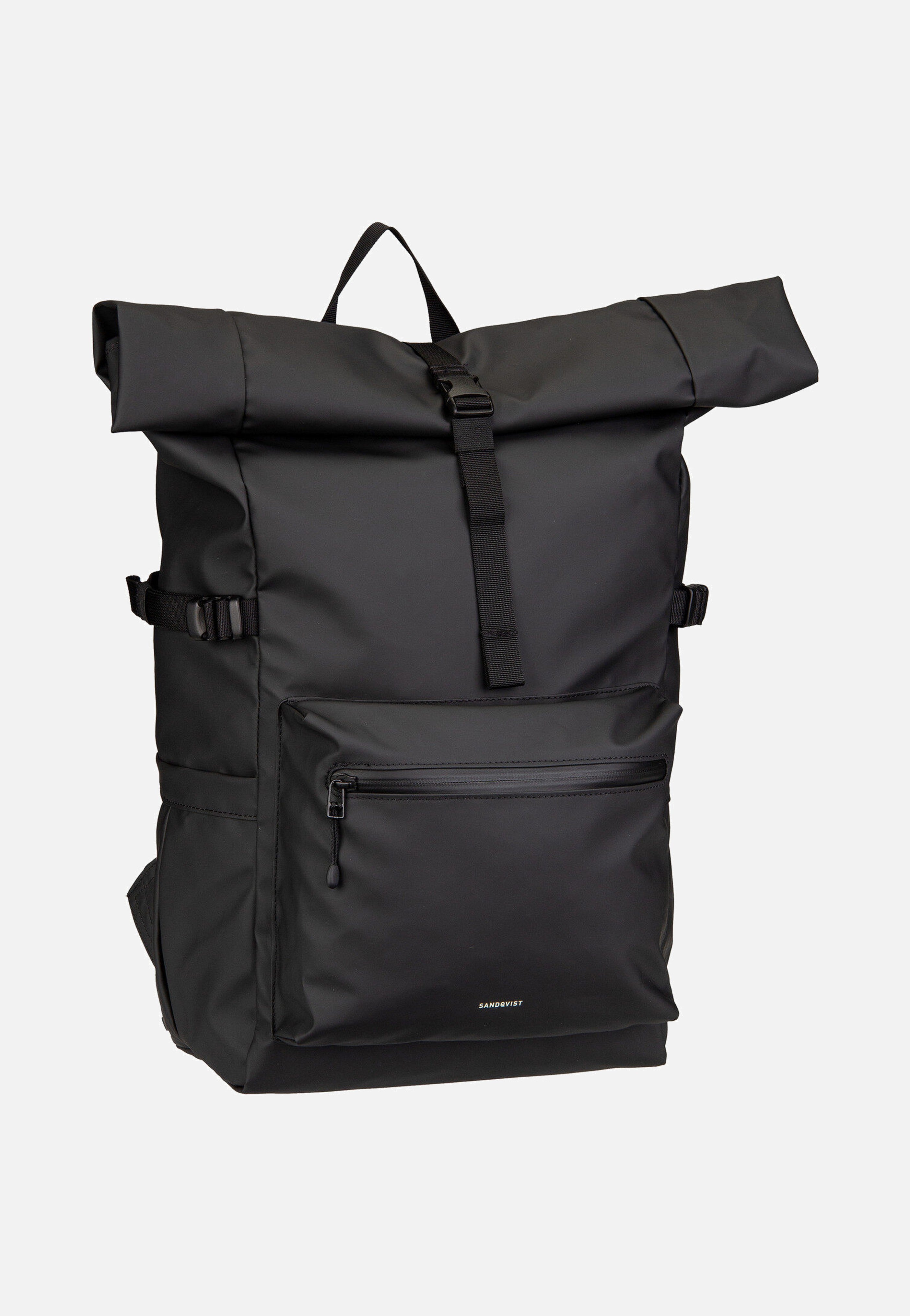Sandqvist Stream Rolltop Backpack L Black Backpack