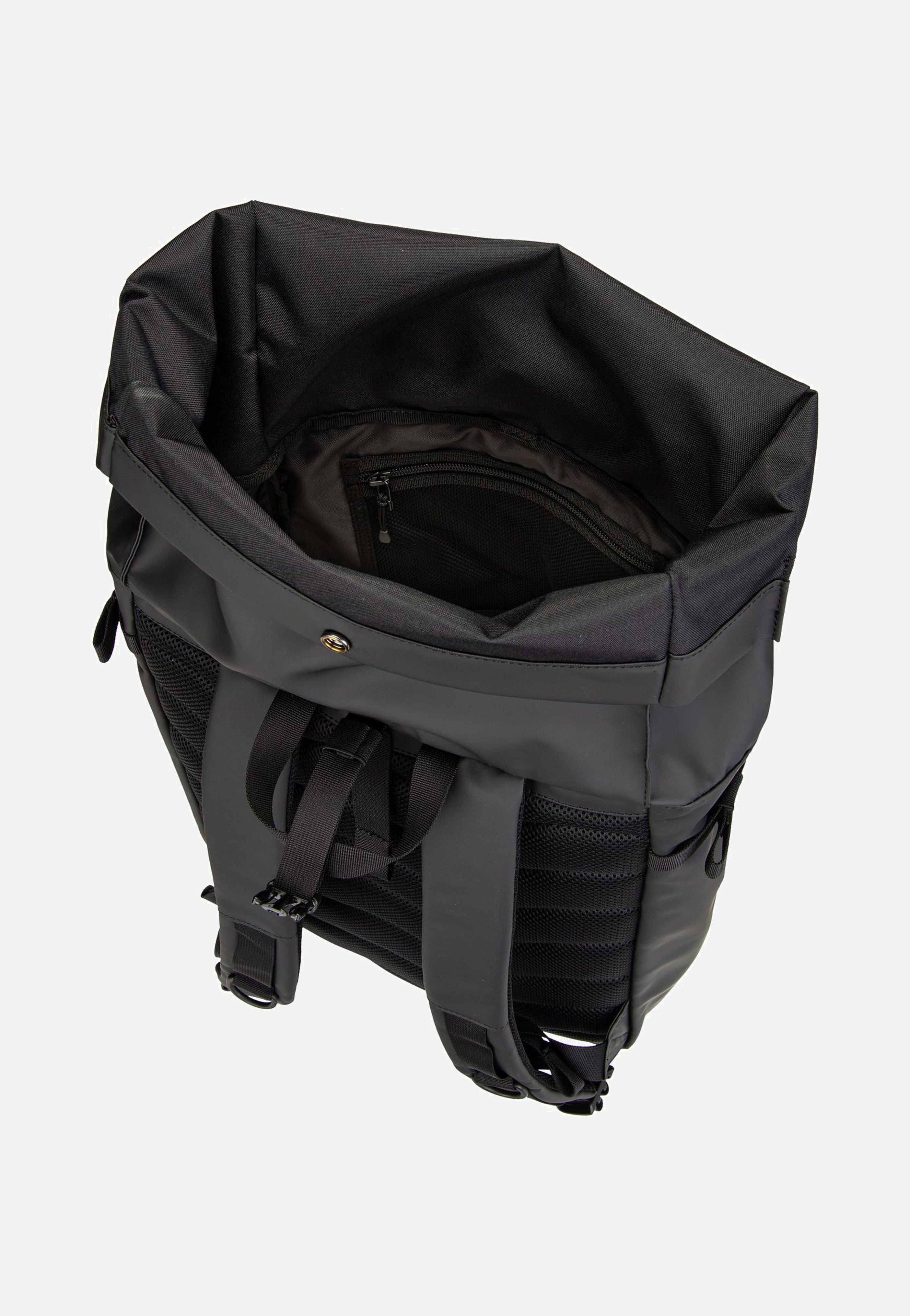Sandqvist Stream Slim Rolltop L Black Backpack