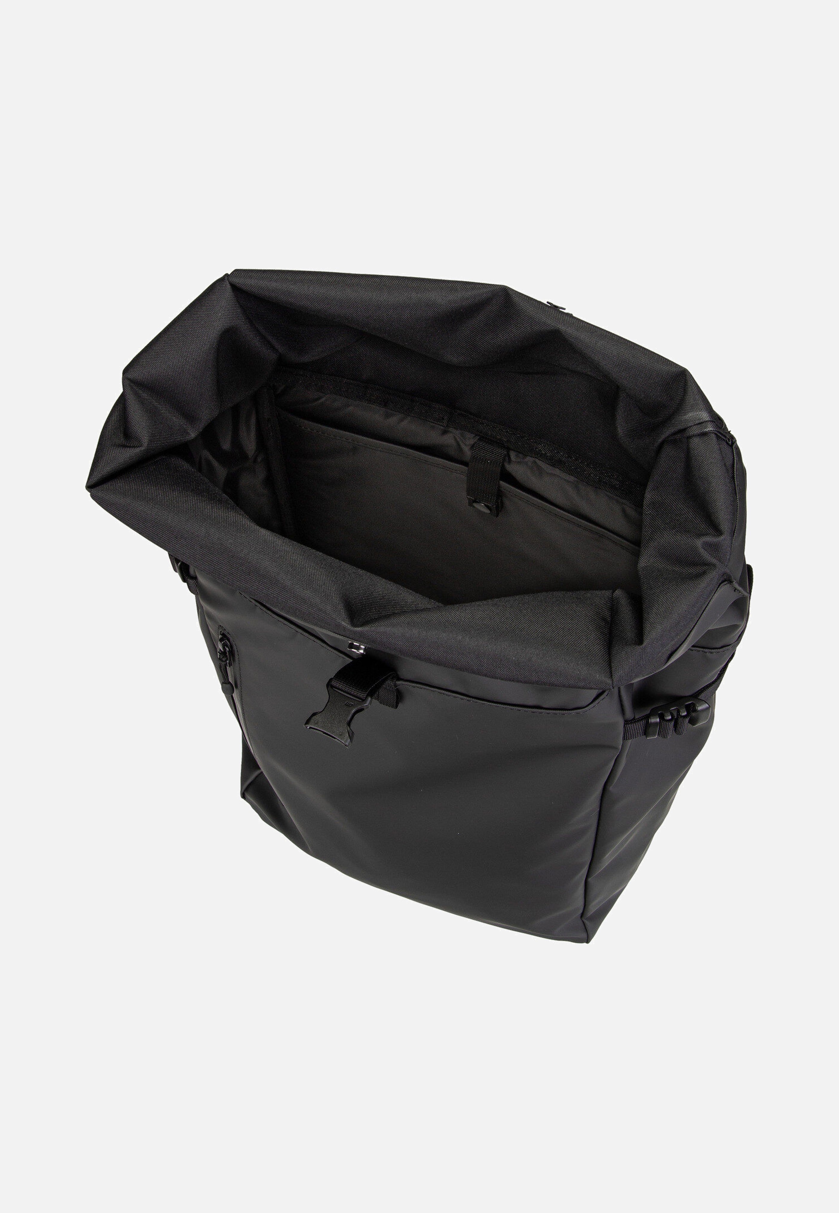 Sandqvist Stream Slim Rolltop L Black Backpack