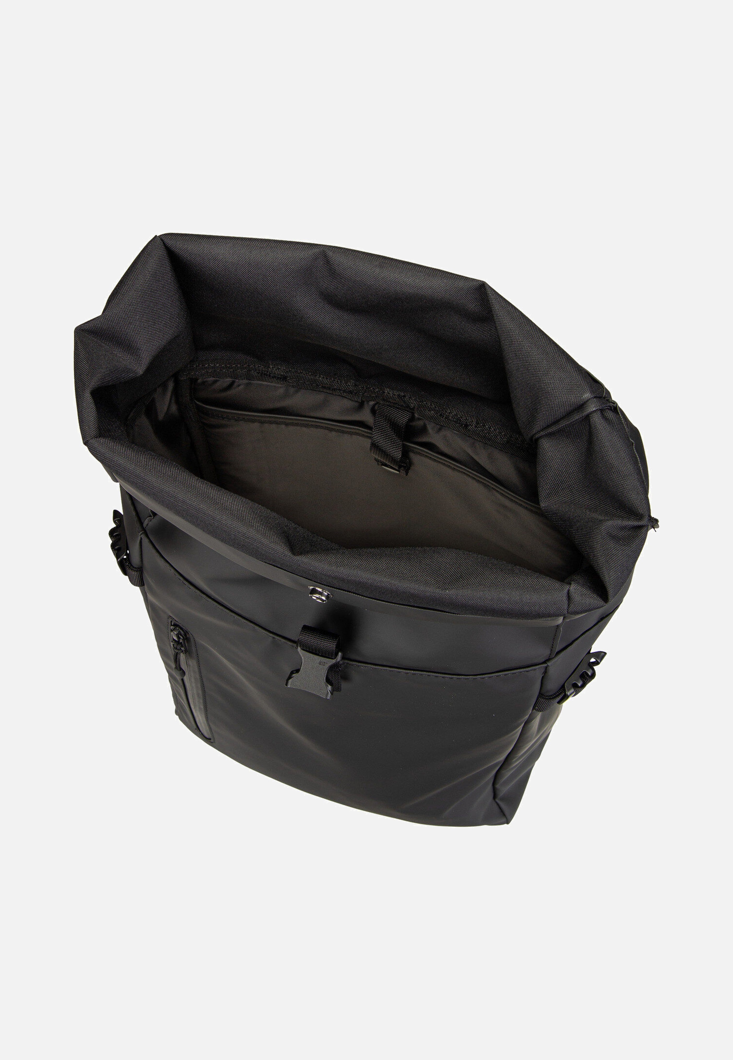 Sandqvist - Stream Slim Rolltop M Black - Backpack | Neutral-Image