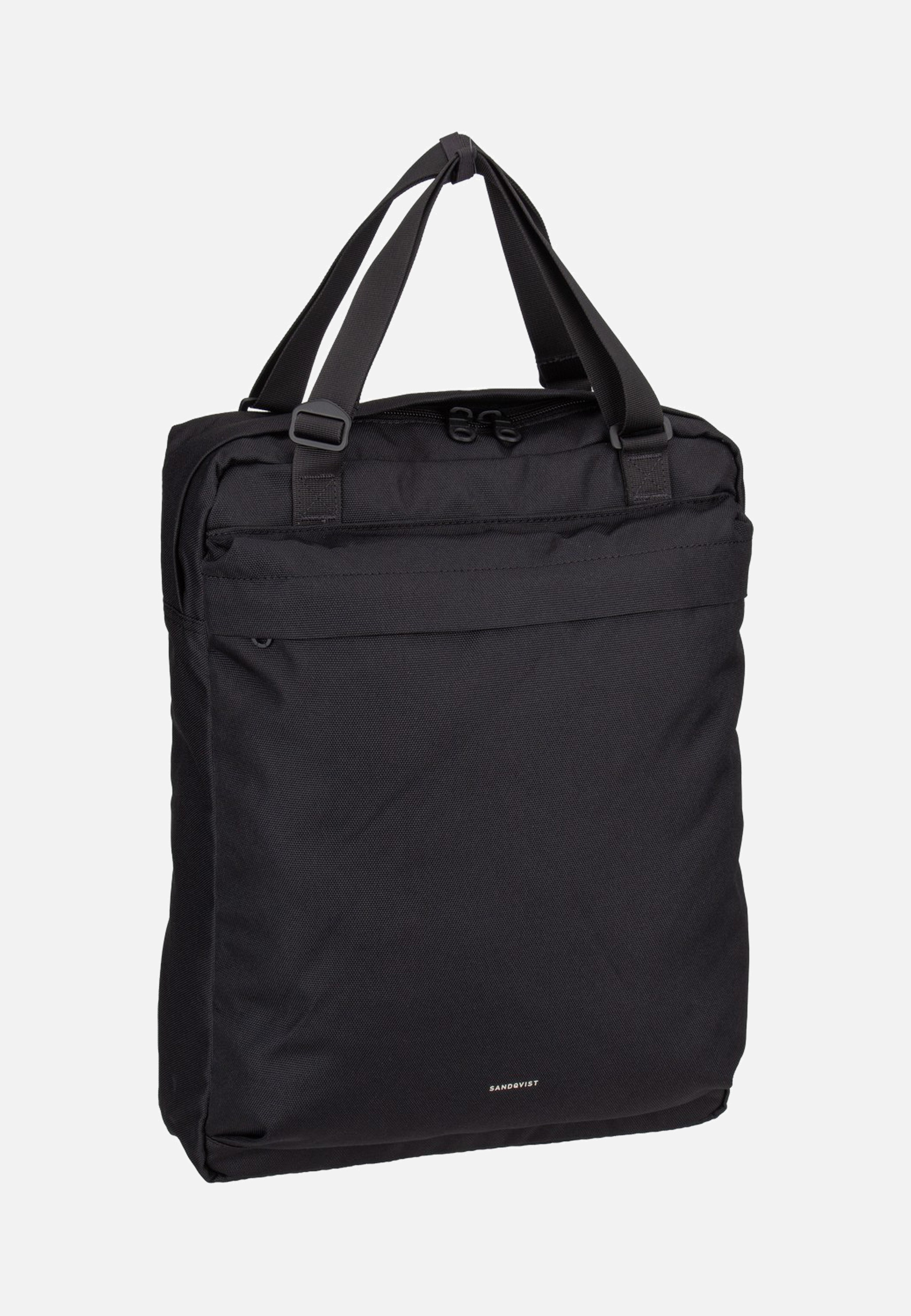 Sandqvist Go 2-Way Tote Black Backpack