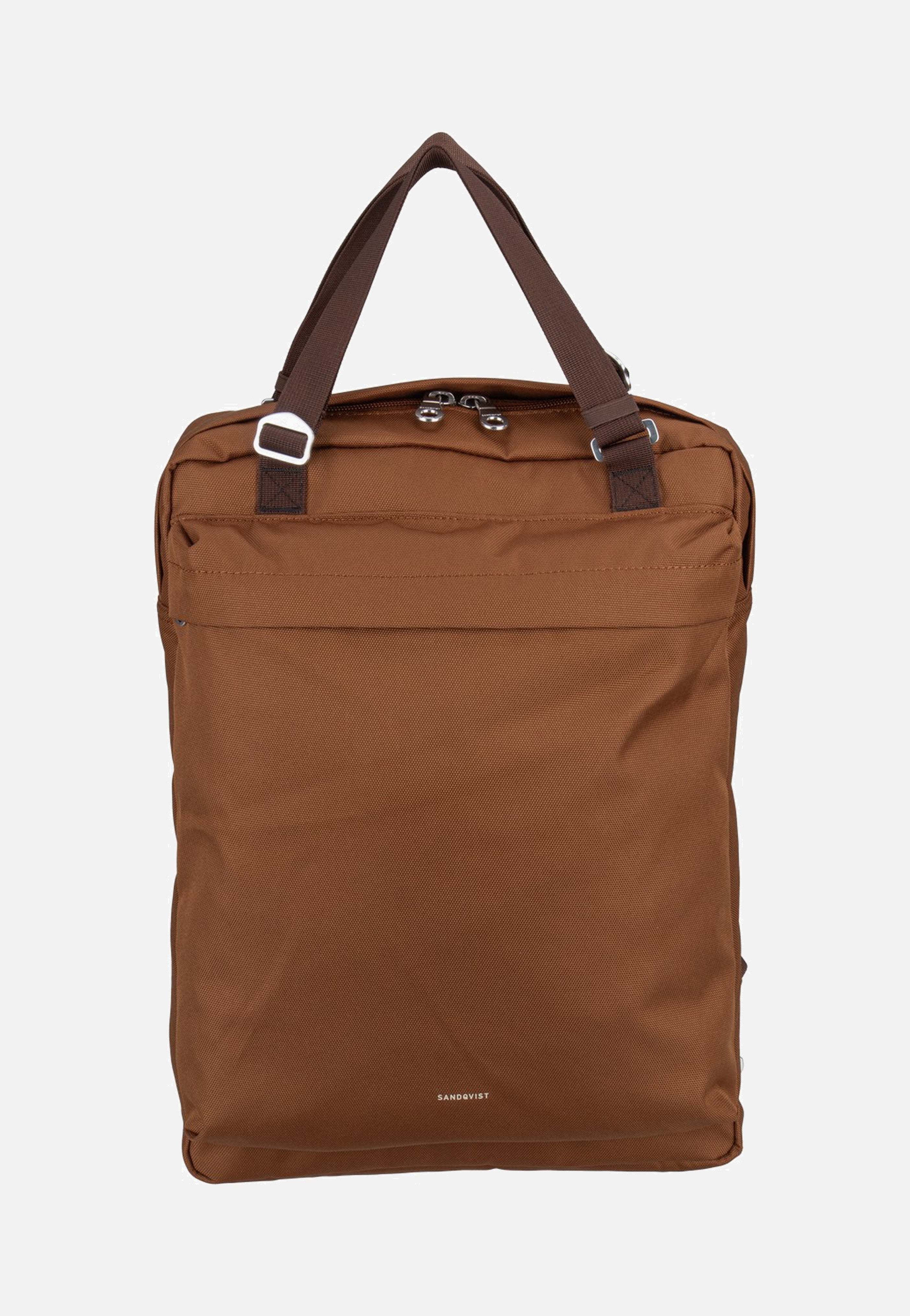 Sandqvist Go 2-Way Tote Sepia Brown Backpack