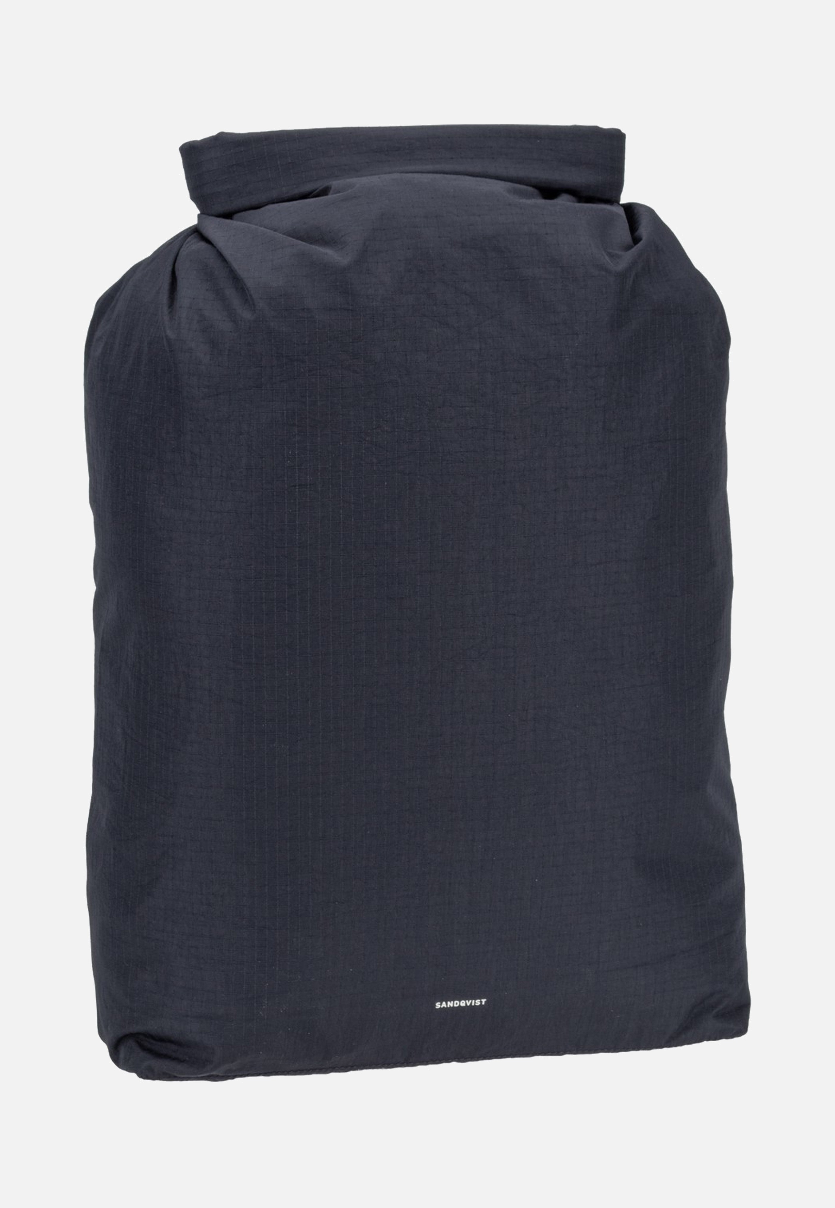 Sandqvist Grid Rolltop 14" Black Zaino arrotolabile