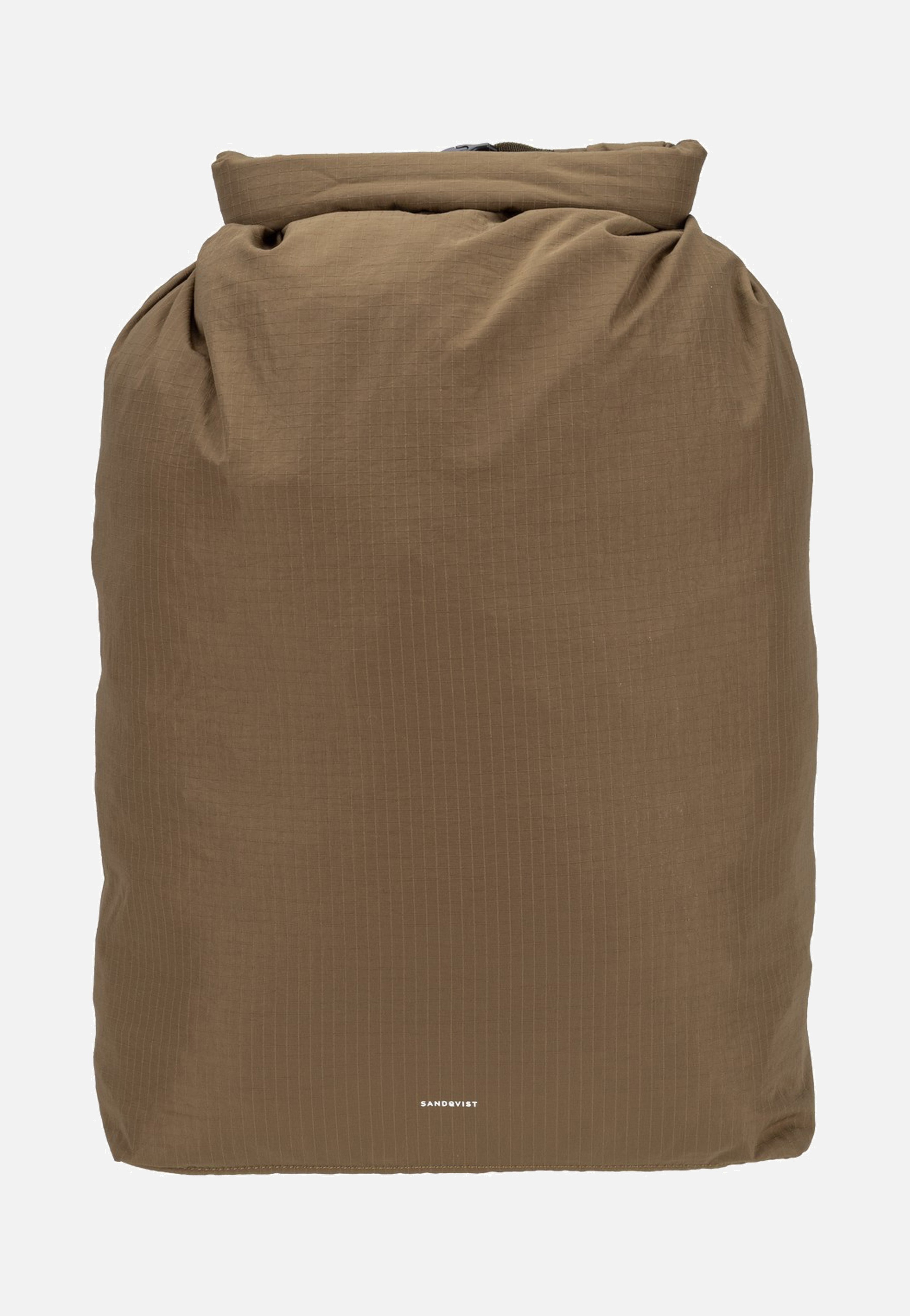 Sandqvist Grid Rolltop 14" Olive Zaino arrotolabile