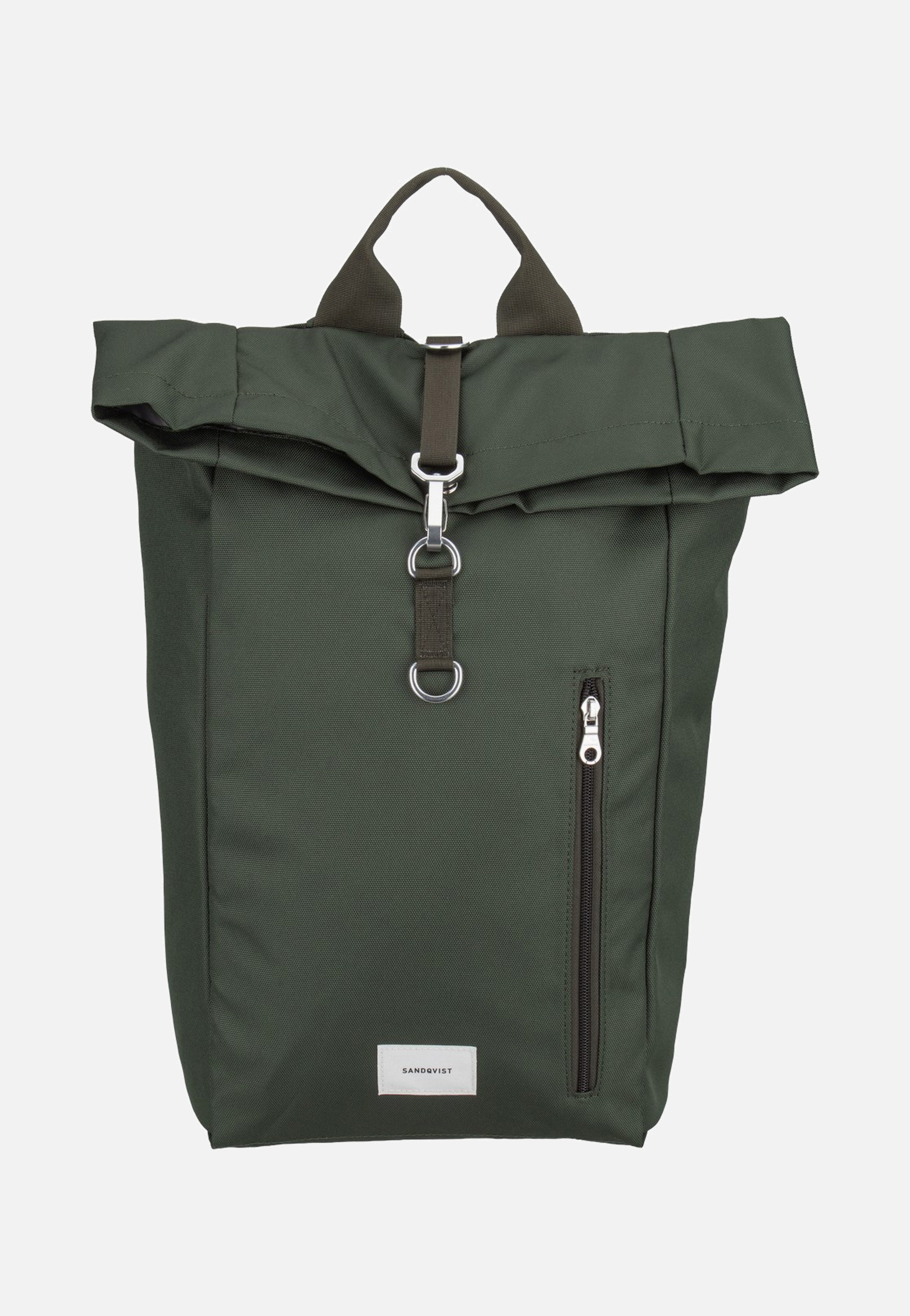 Sandqvist Ground L Dawn Green Rolltop Backpack