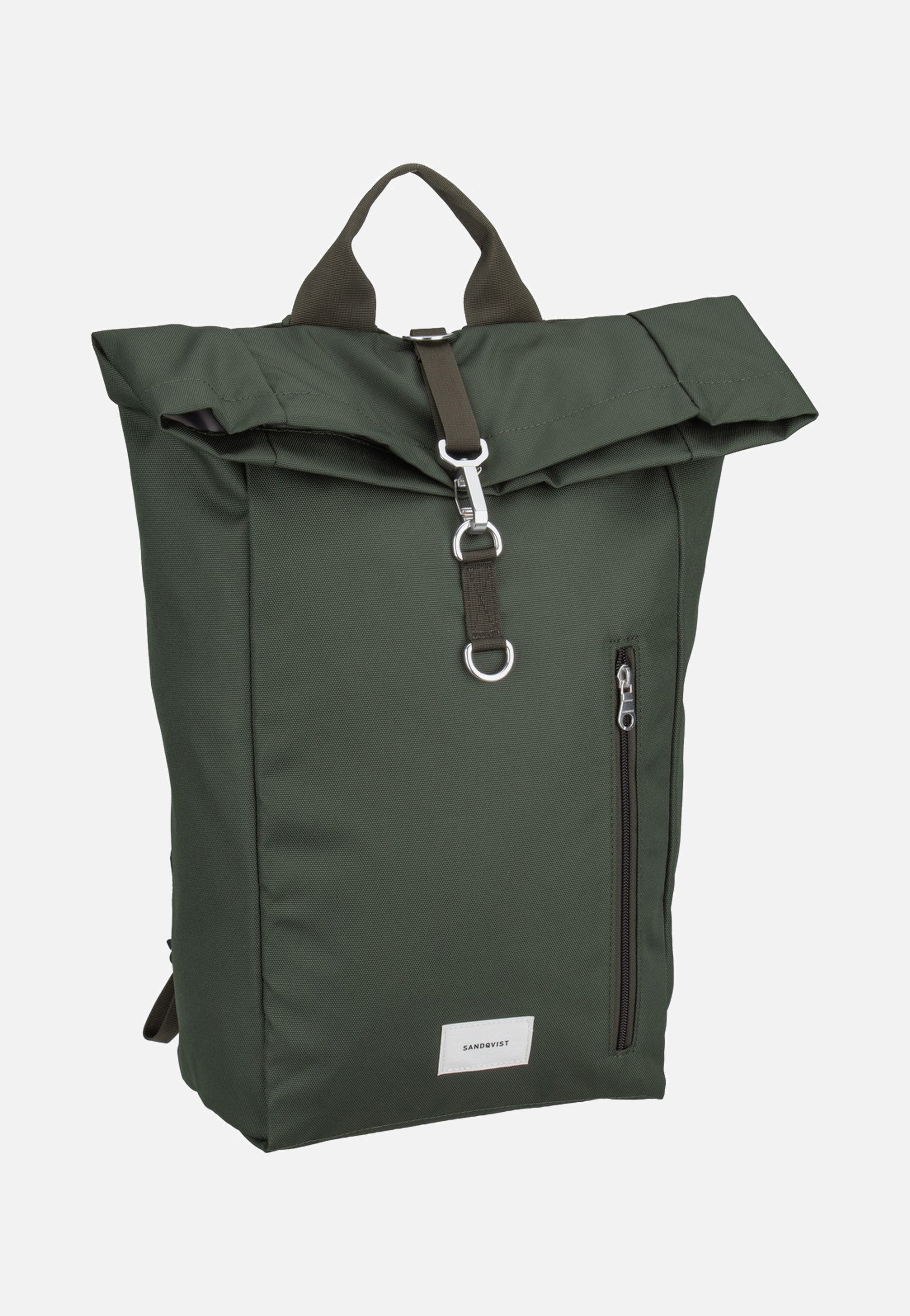 Sandqvist Ground L Dawn Green Rolltop Backpack