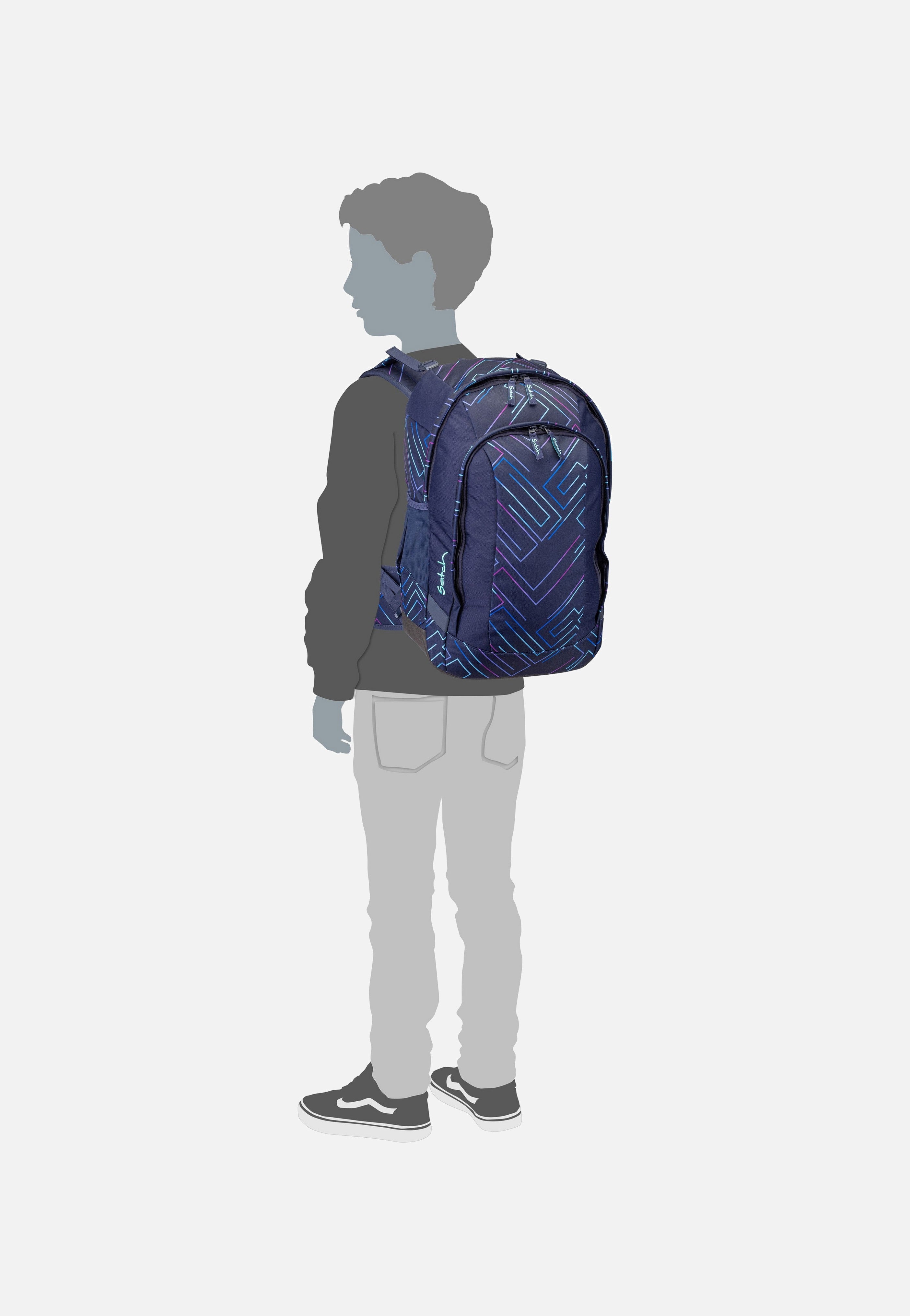 satch satch Air Seismic Green School Bag