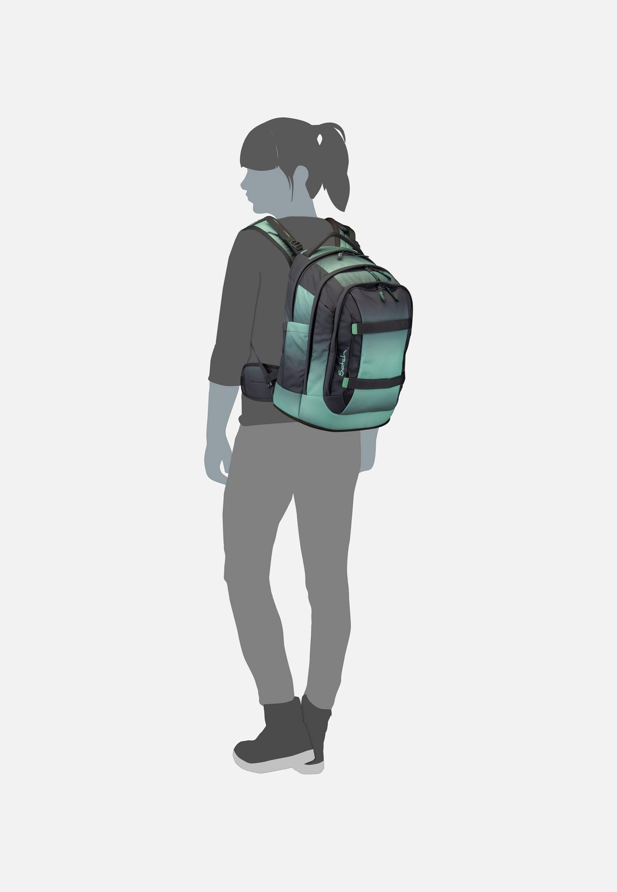 satch satch Pack Toxic Yellow School Bag