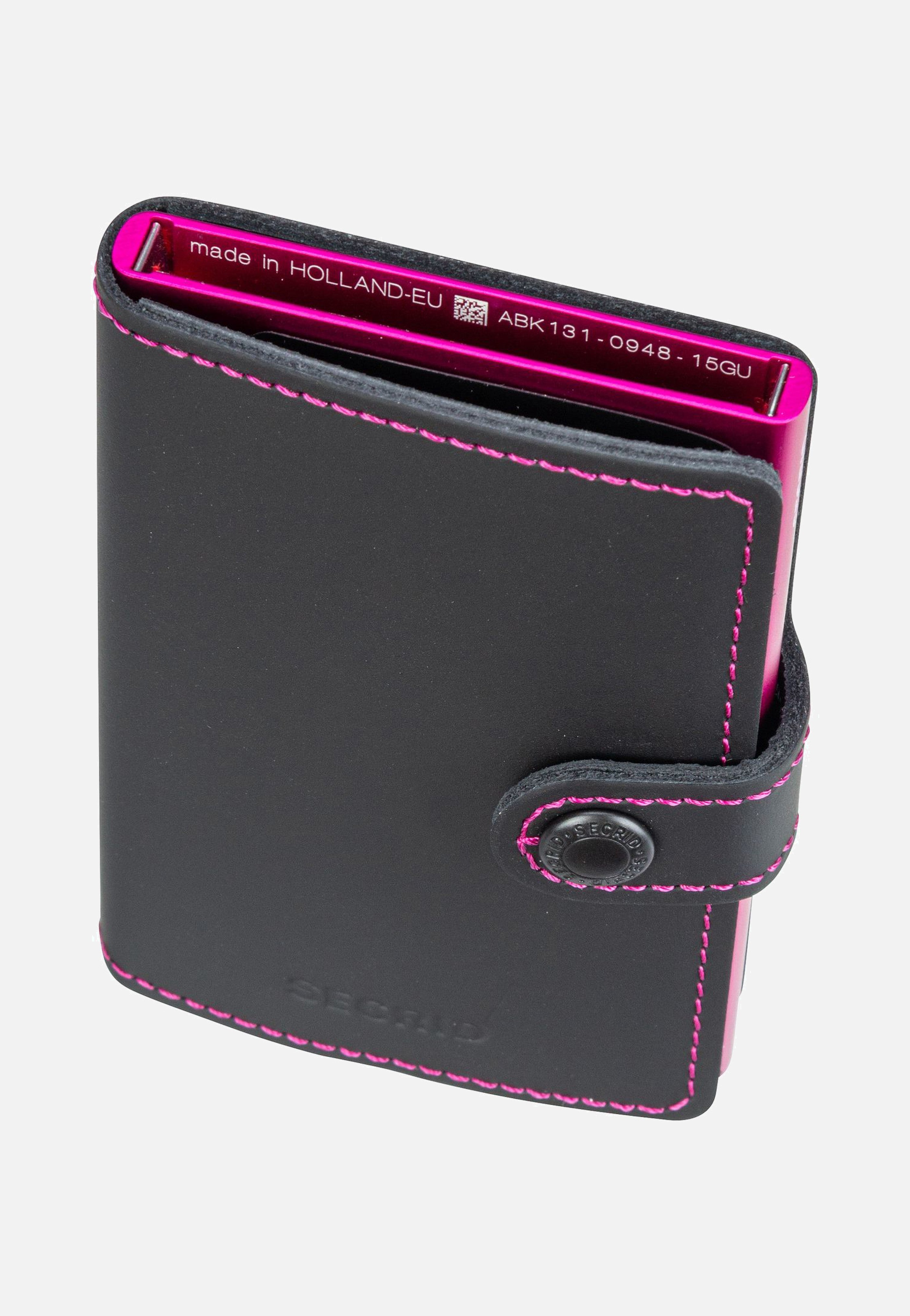 Secrid Miniwallet Matte Black-Fuchsia Wallet