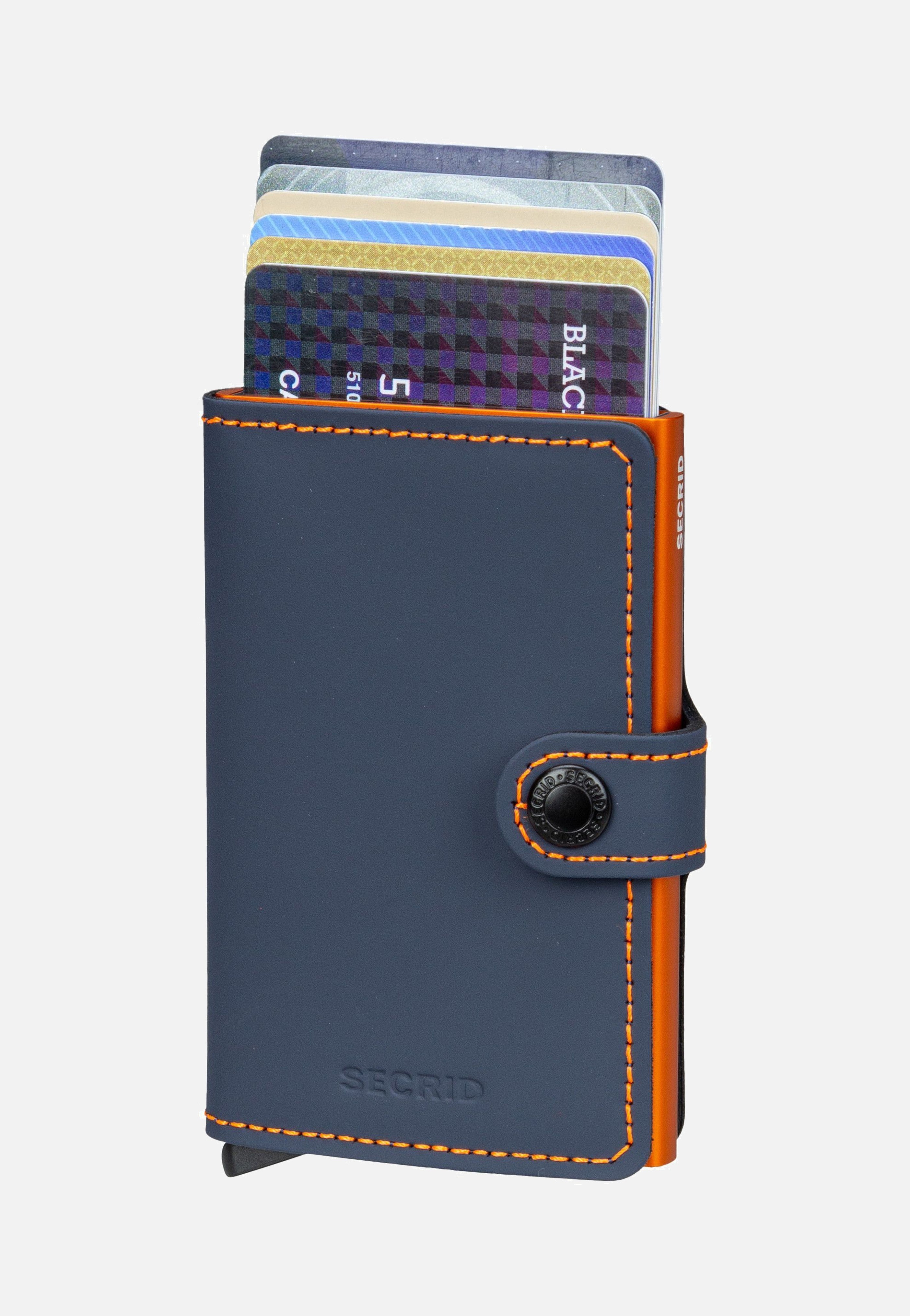 Secrid - Miniwallet Matte Night Blue-Orange - Wallet | Neutral-Image