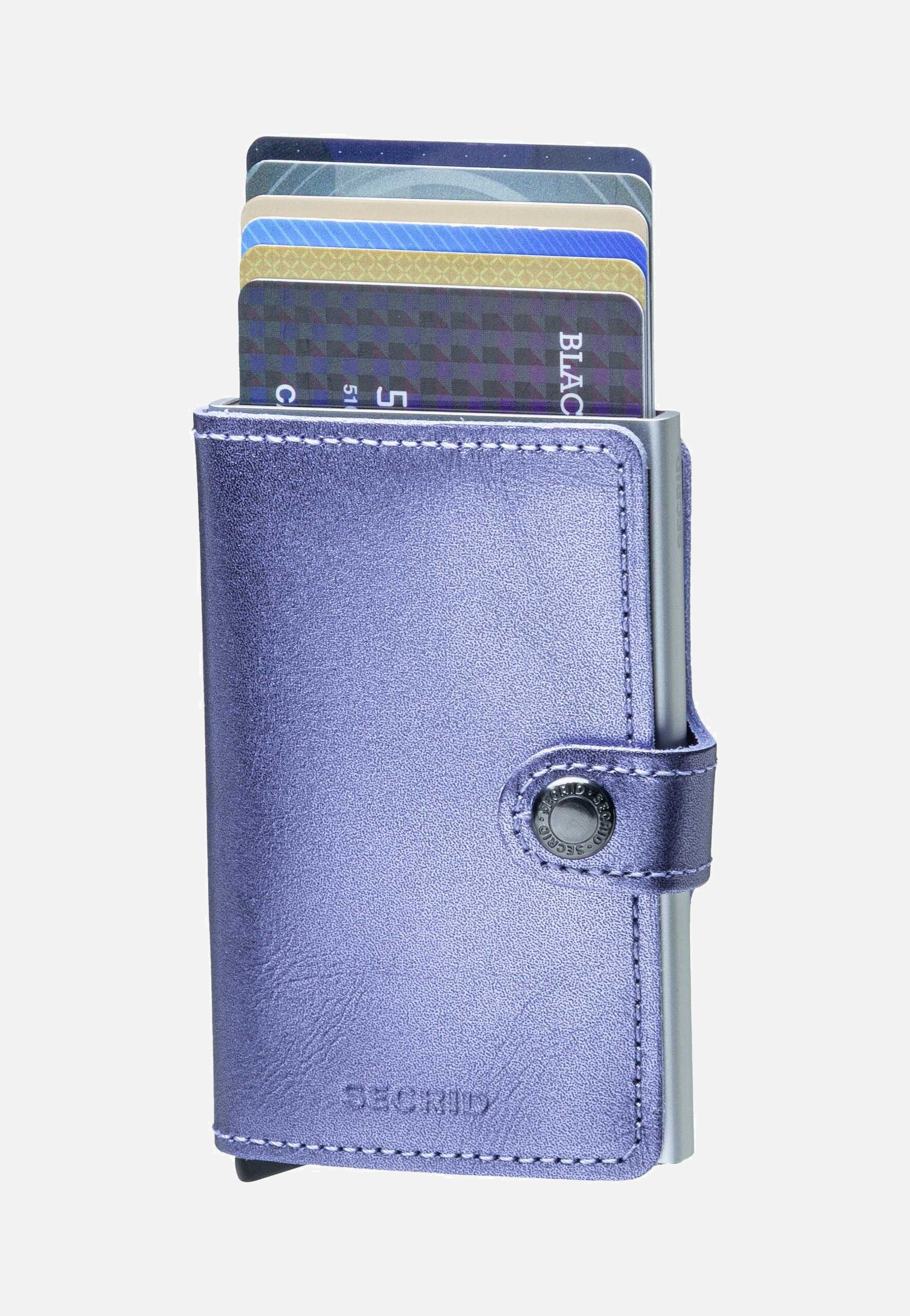 Secrid Miniwallet Metallic Metallic Lila-Silver Wallet