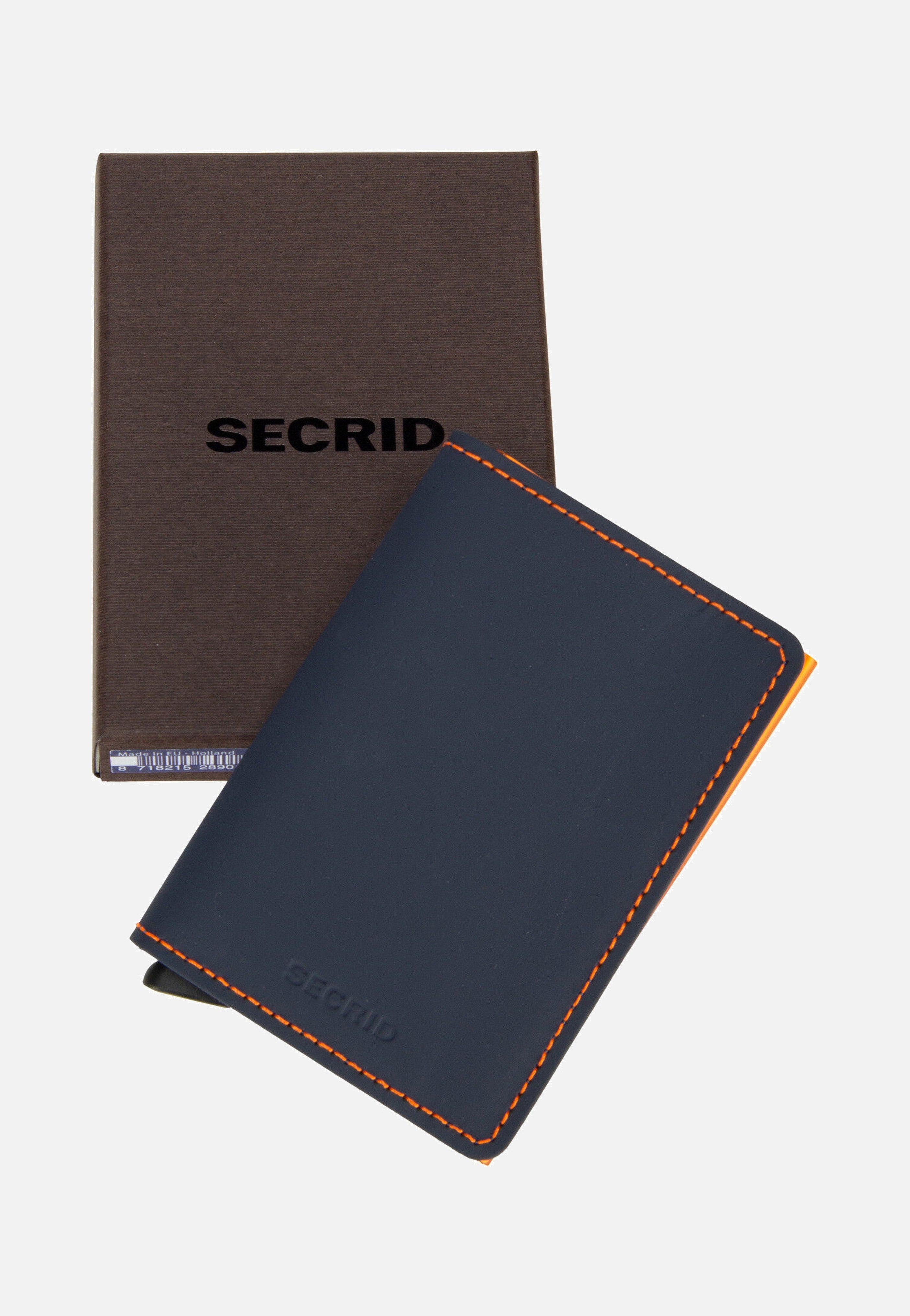 Secrid - Slimwallet Matte Night Blue-Orange - Wallet | Neutral-Image
