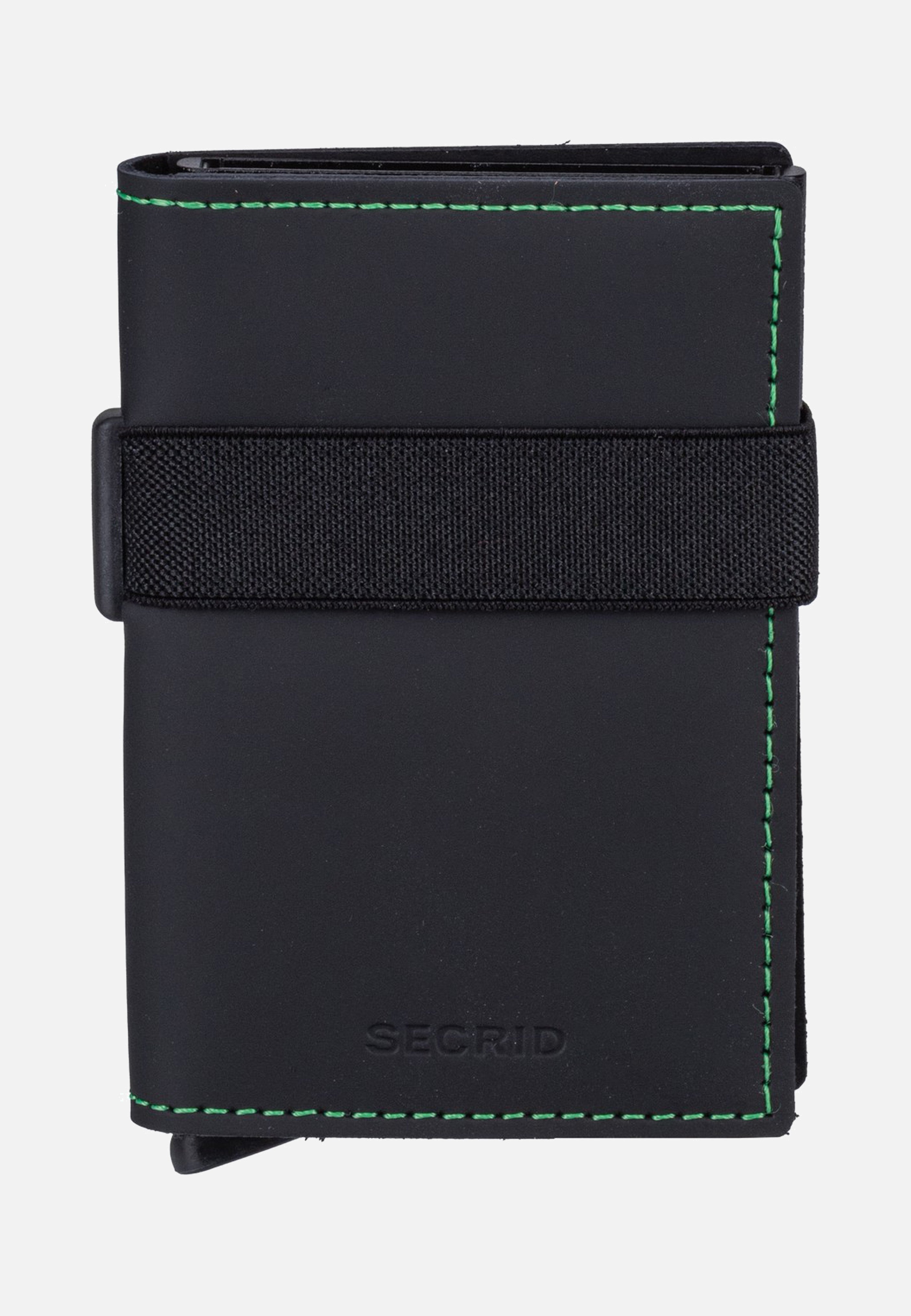 Secrid Bandwallet Matte Black & Green Wallet