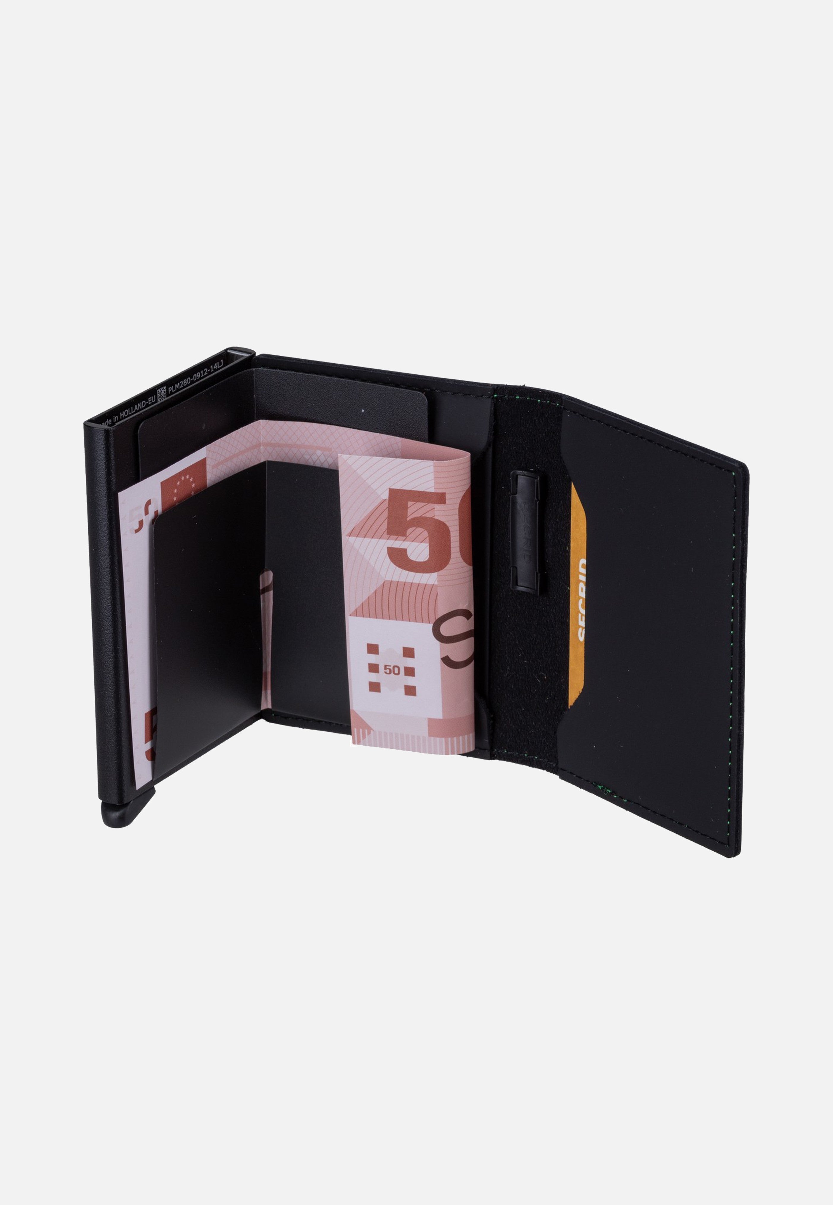 Secrid Bandwallet Matte Black & Green Wallet