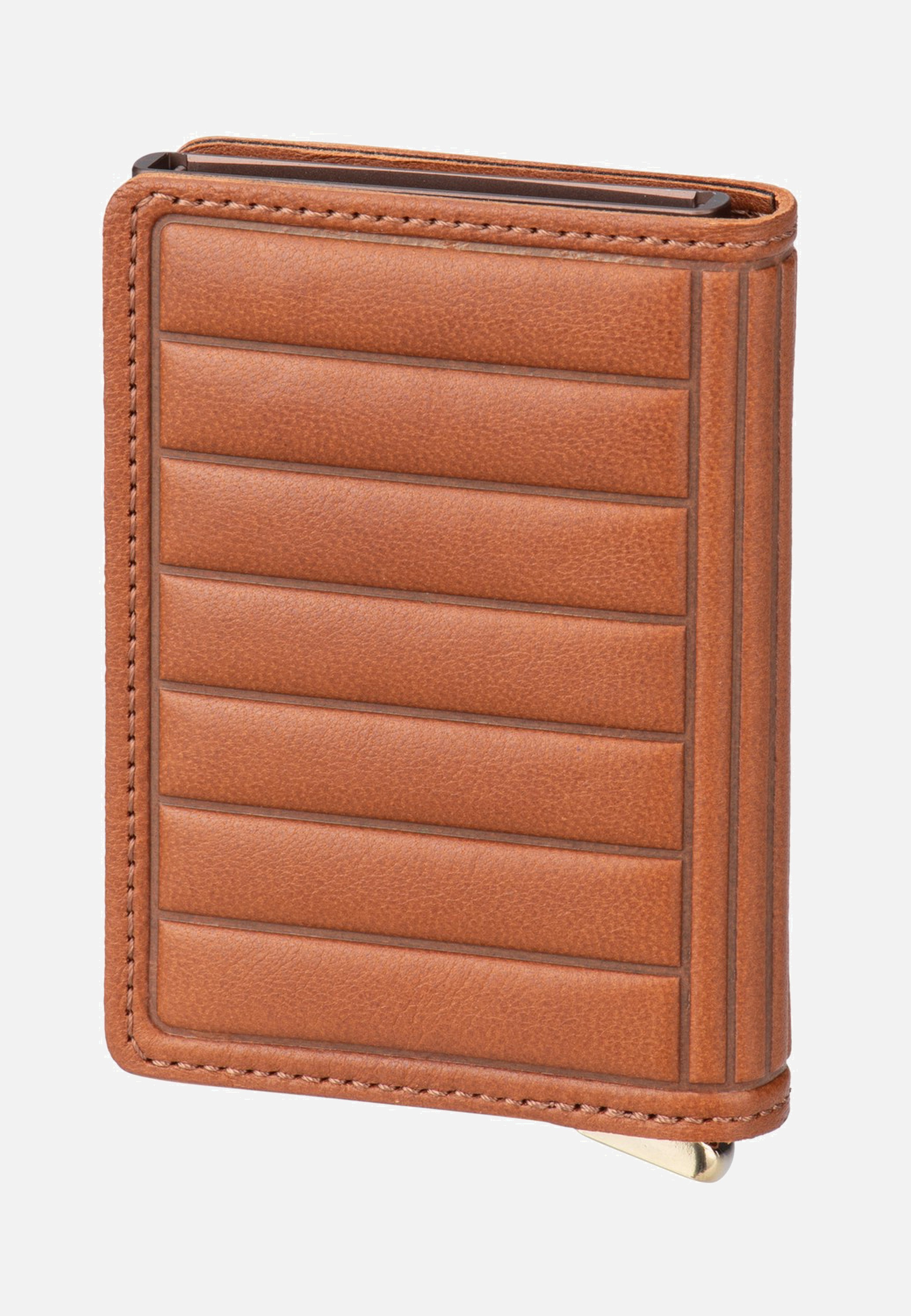 Secrid Slimwallet Emboss Lines Cognac+ Wallet