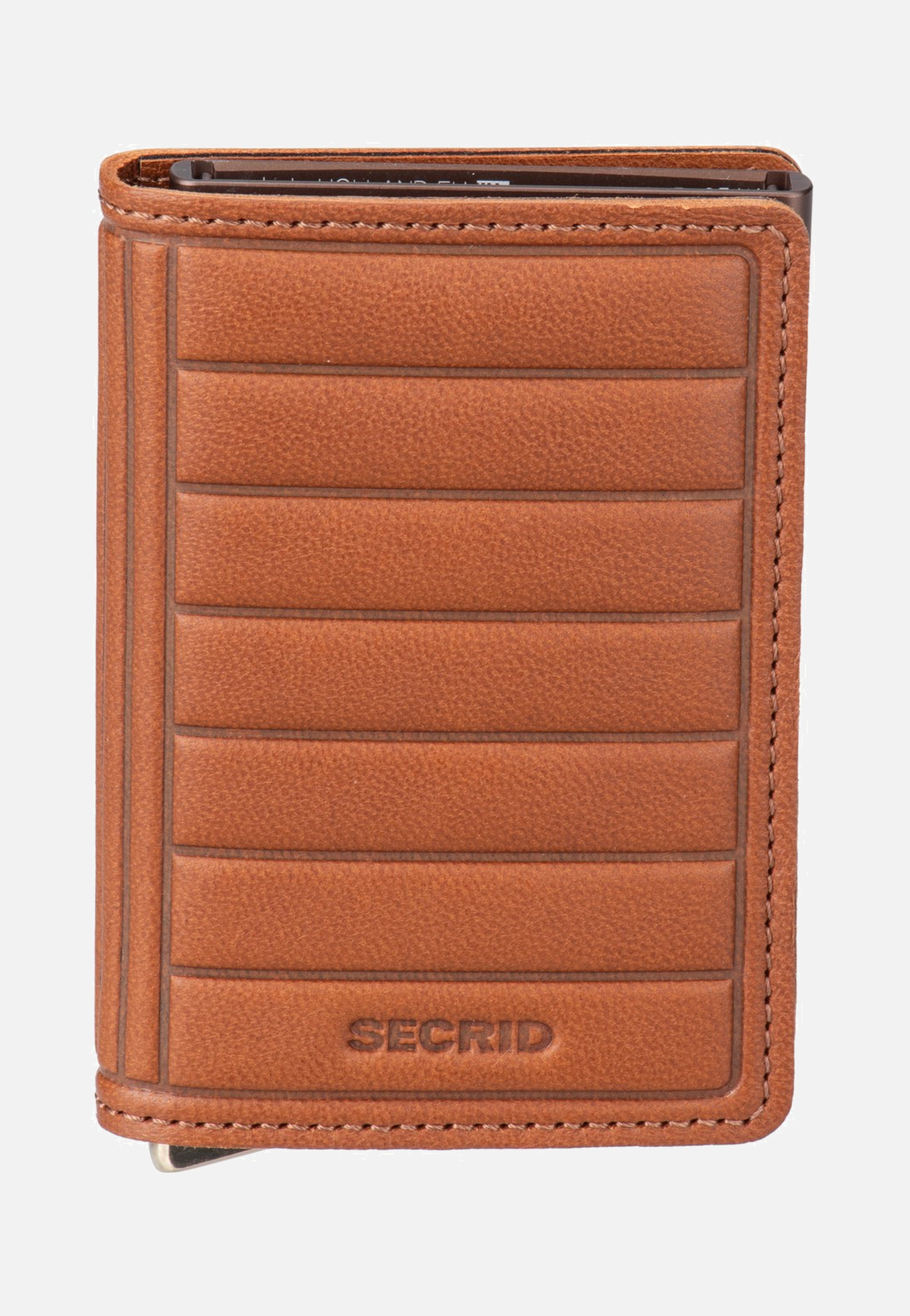 Secrid Slimwallet Emboss Lines Cognac+ Wallet