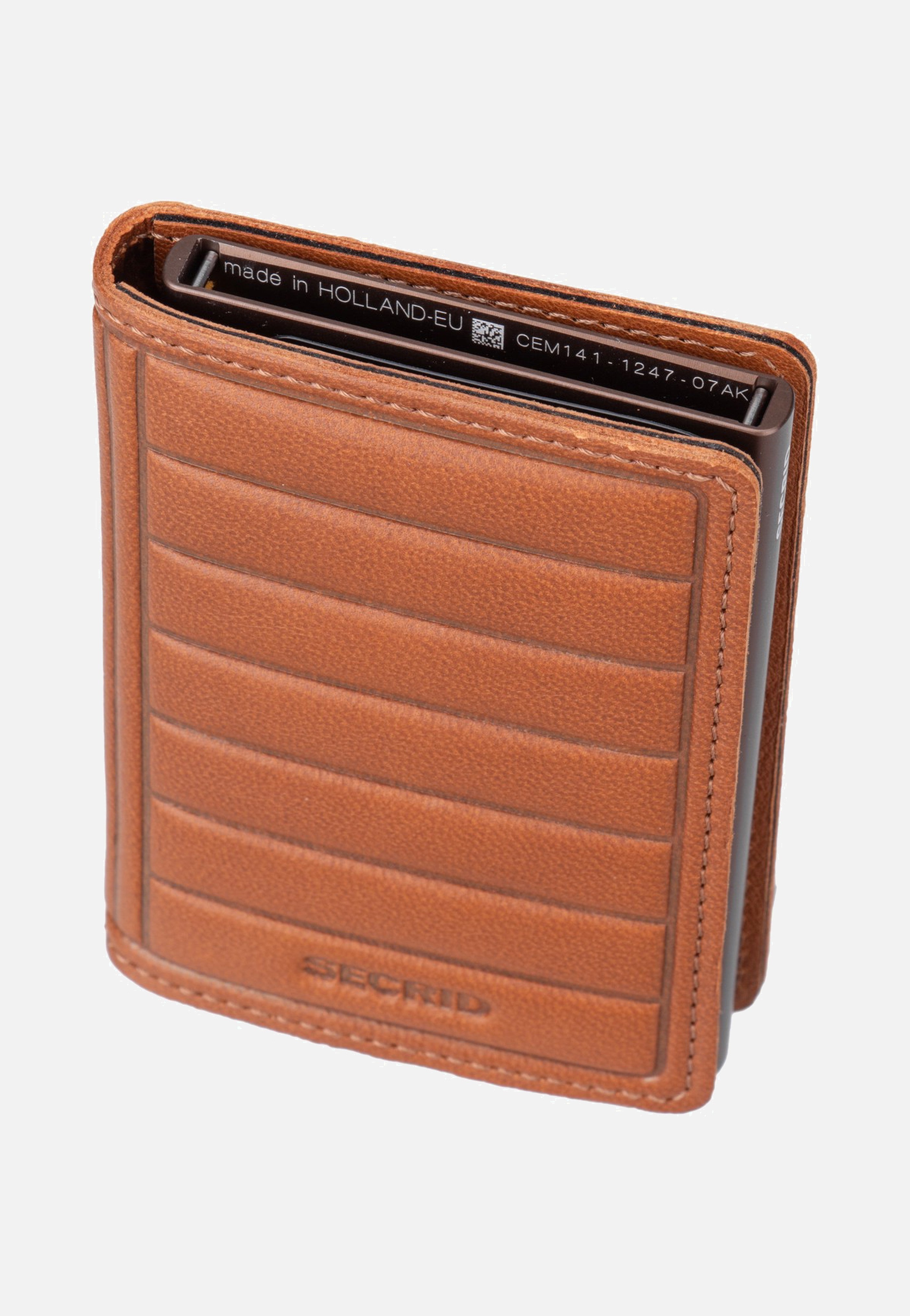 Secrid Slimwallet Emboss Lines Cognac+ Wallet