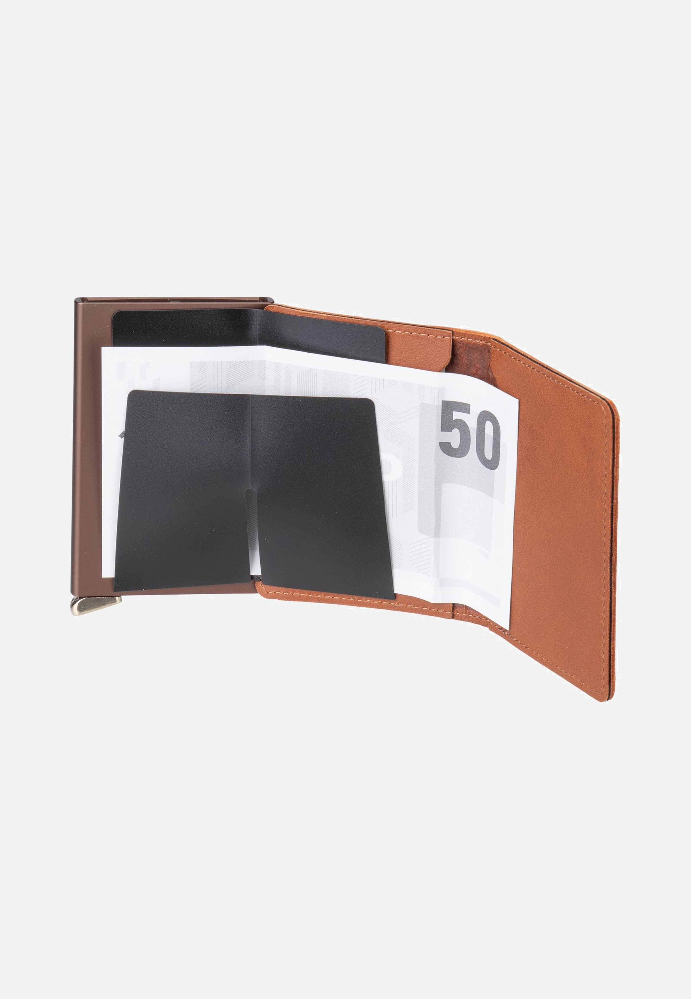 Secrid - Slimwallet Emboss Lines Cognac+ - Wallet | Neutral-Image